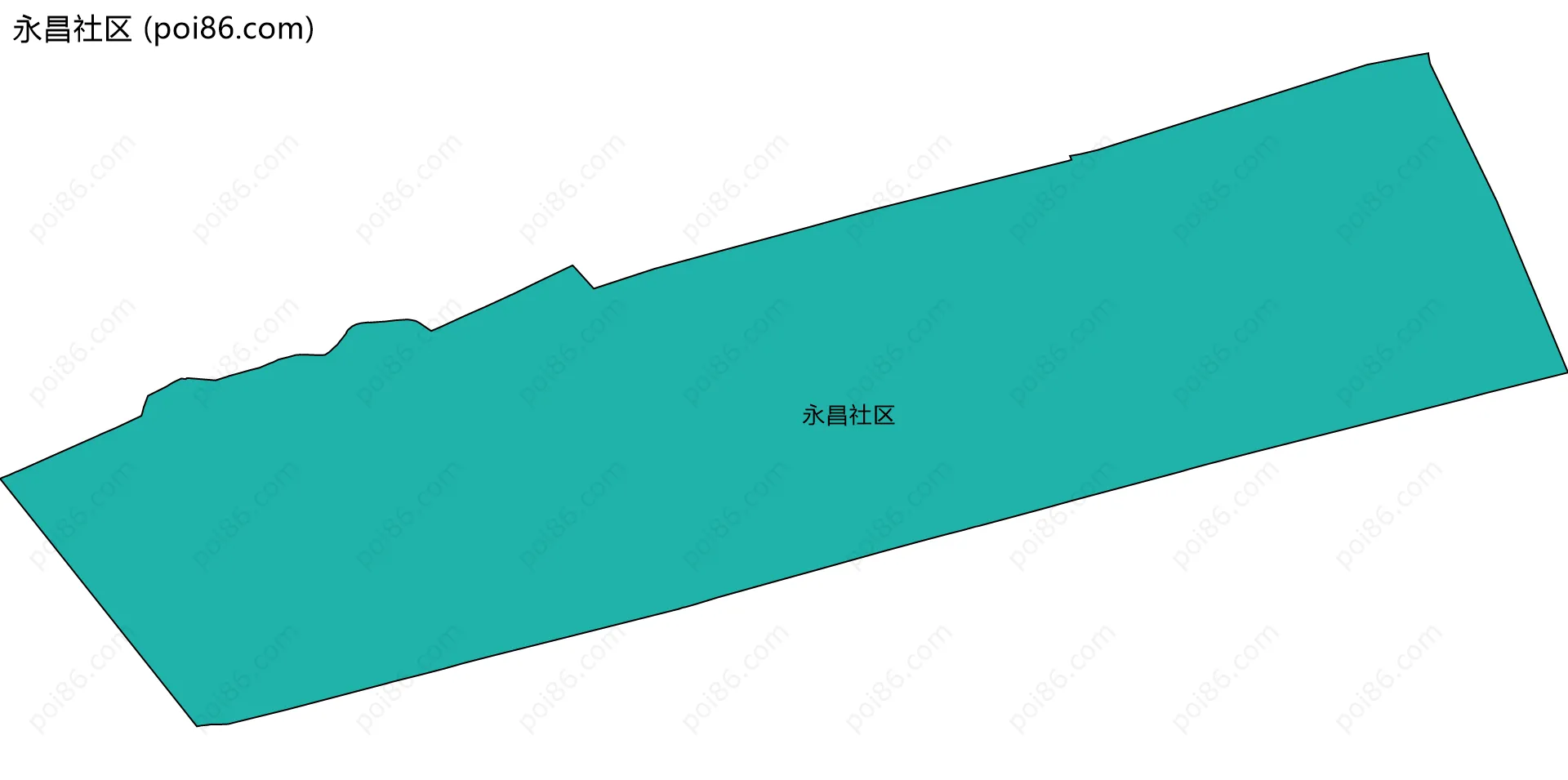 永昌社区边界地图