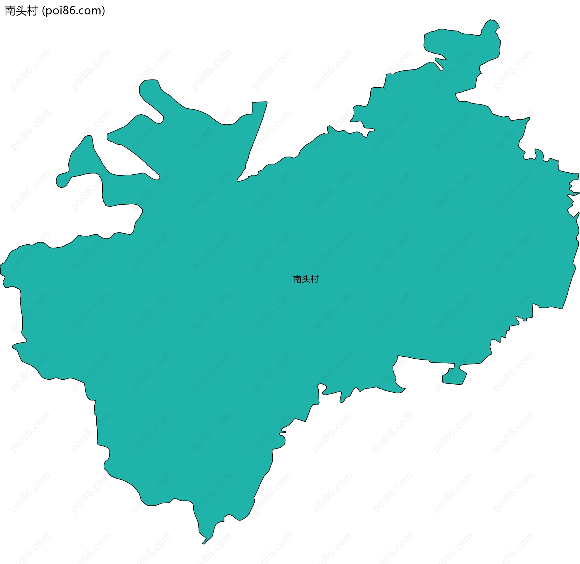 南头村边界地图