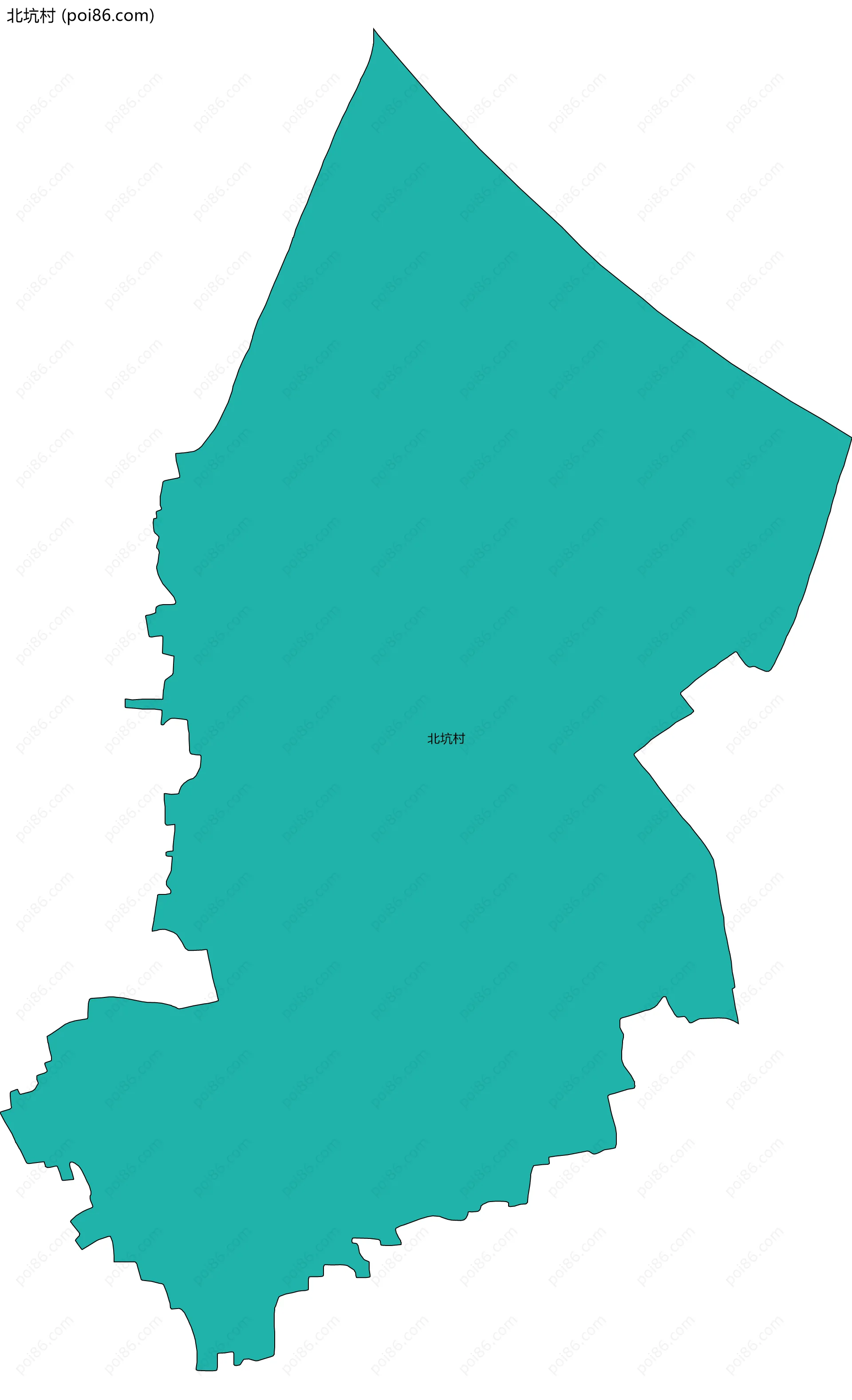 北坑村边界地图