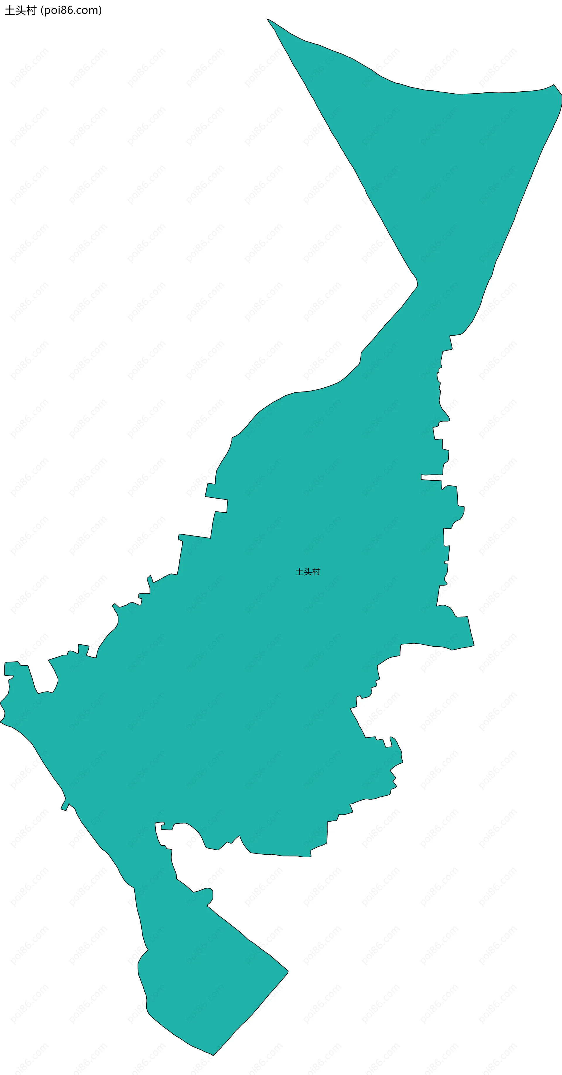土头村边界地图