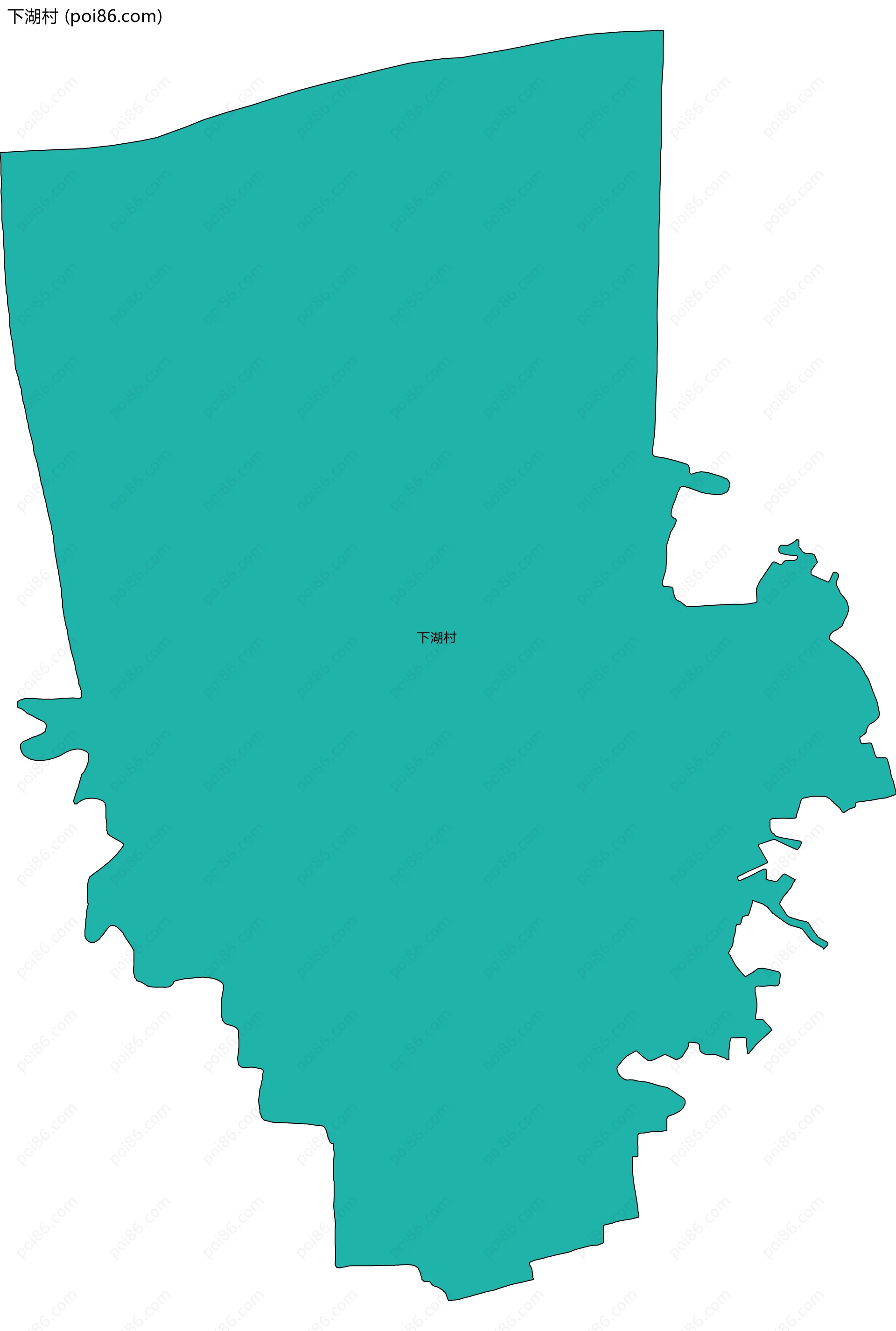 下湖村边界地图