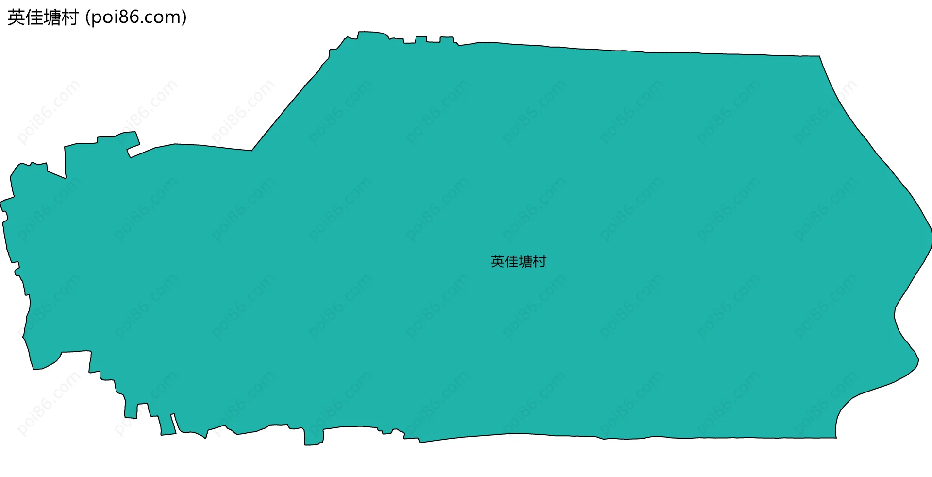 英佳塘村边界地图