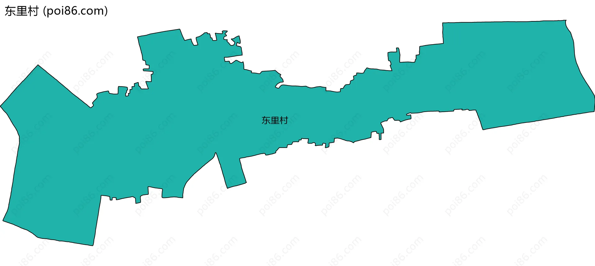 东里村边界地图