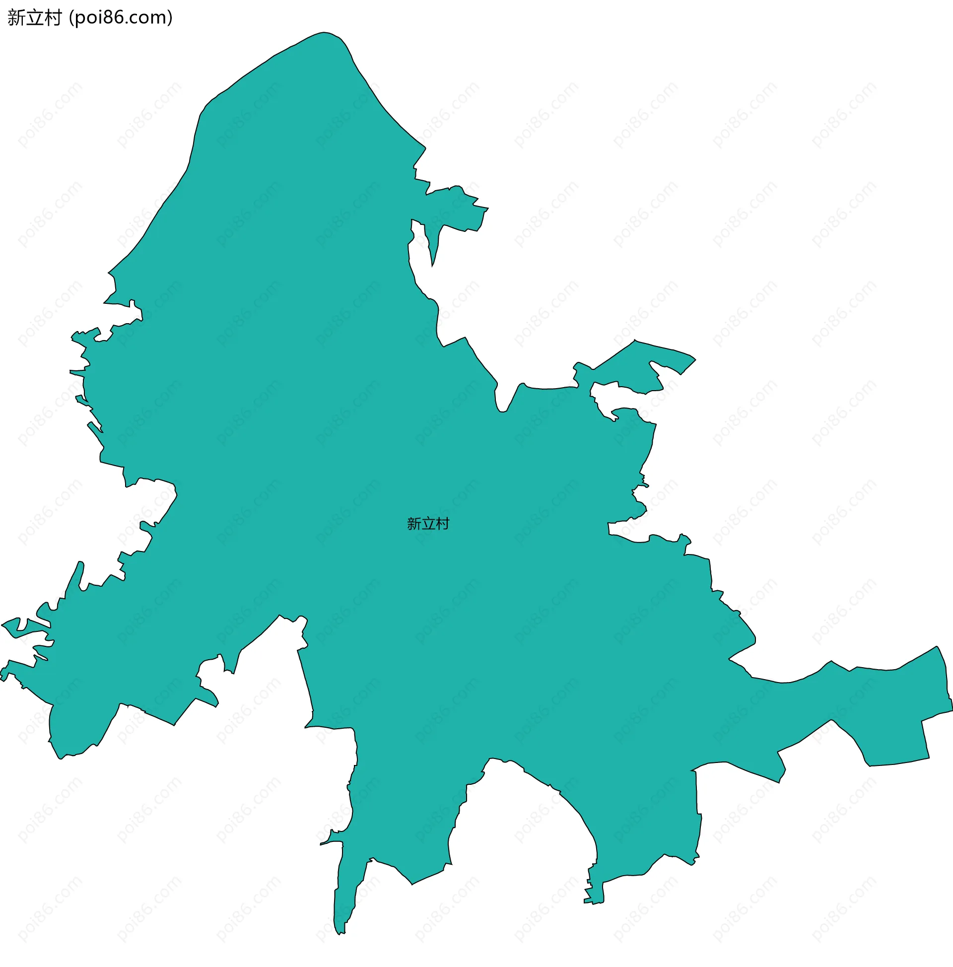 新立村边界地图