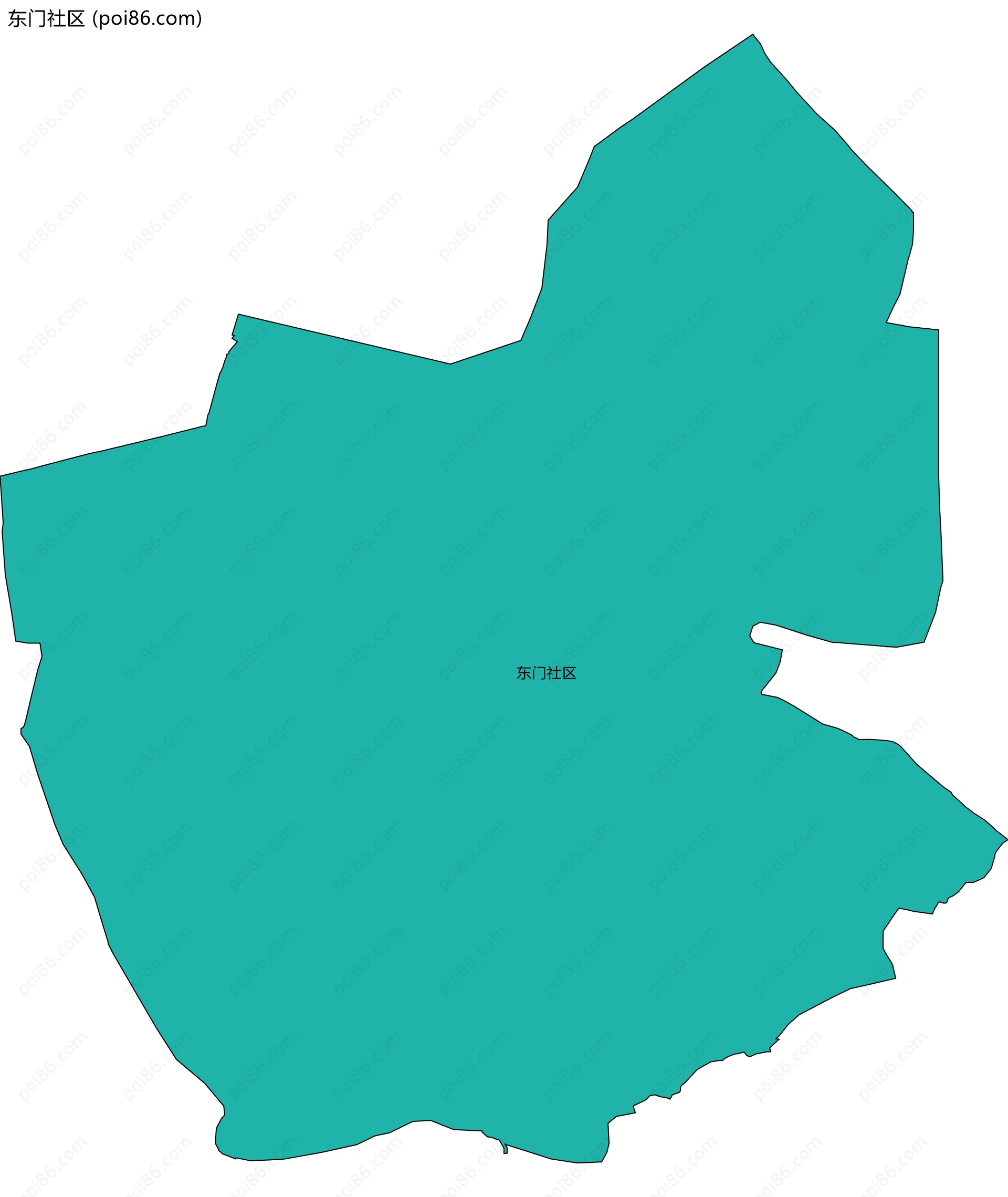 东门社区边界地图