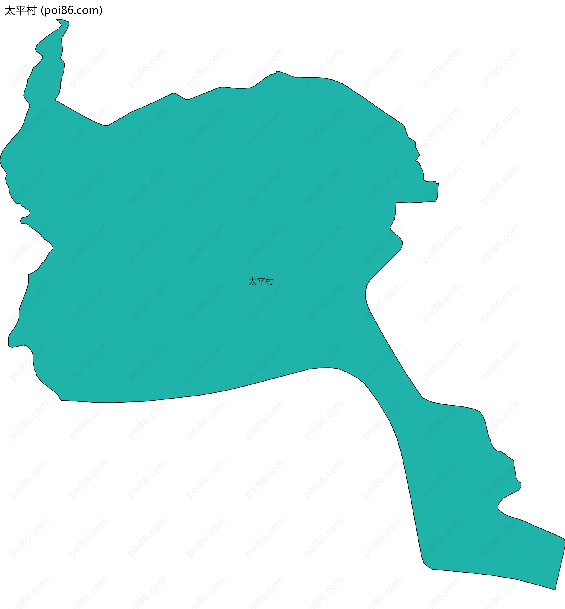 太平村边界地图