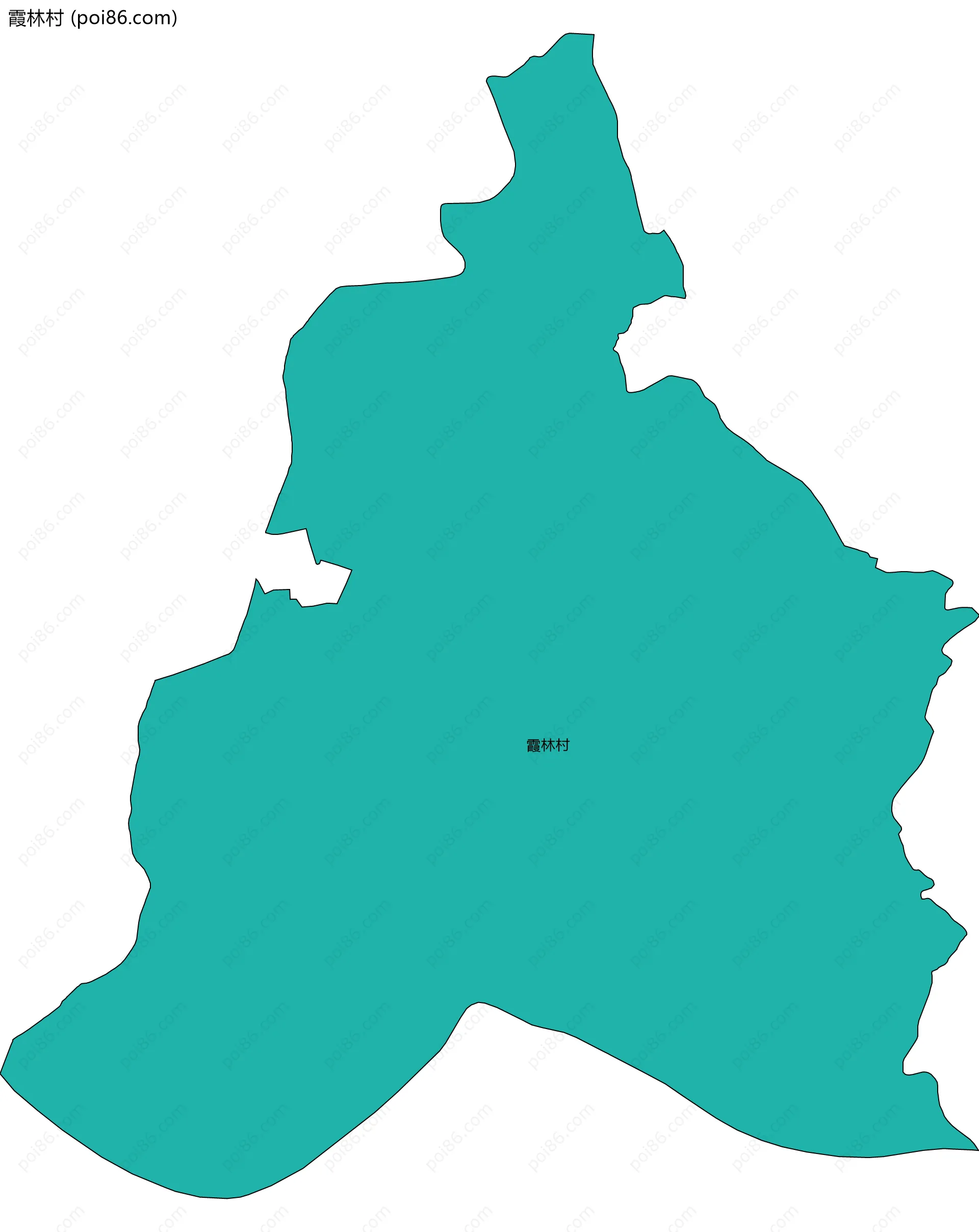 霞林村边界地图