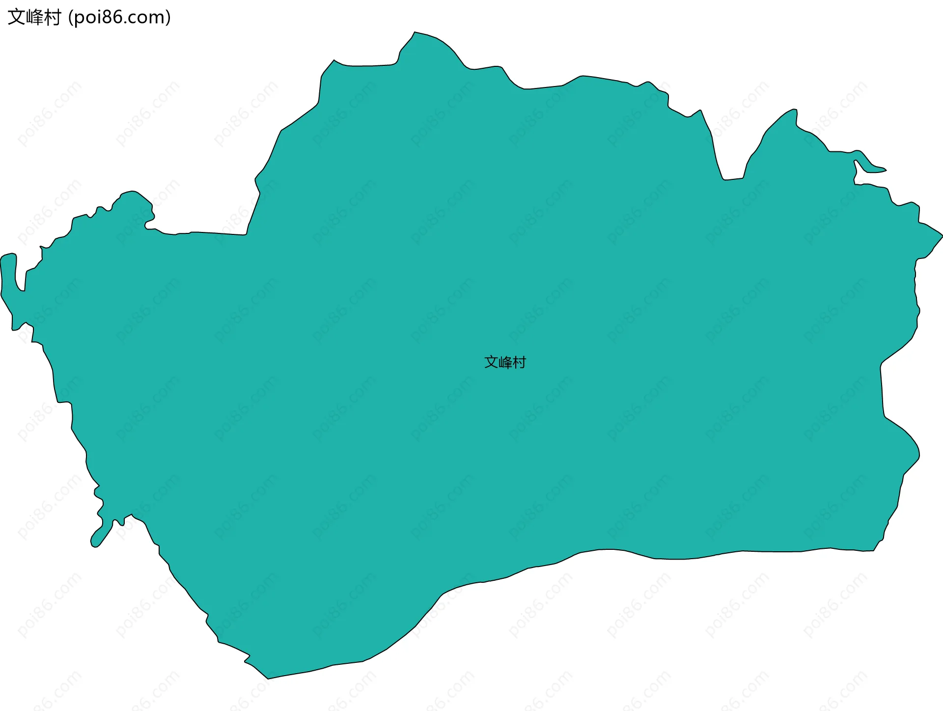 文峰村边界地图