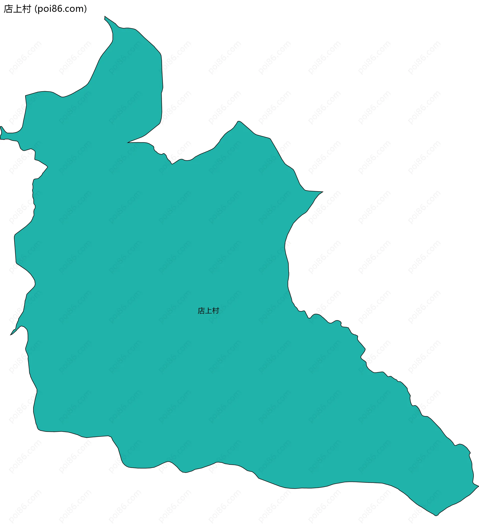 店上村边界地图