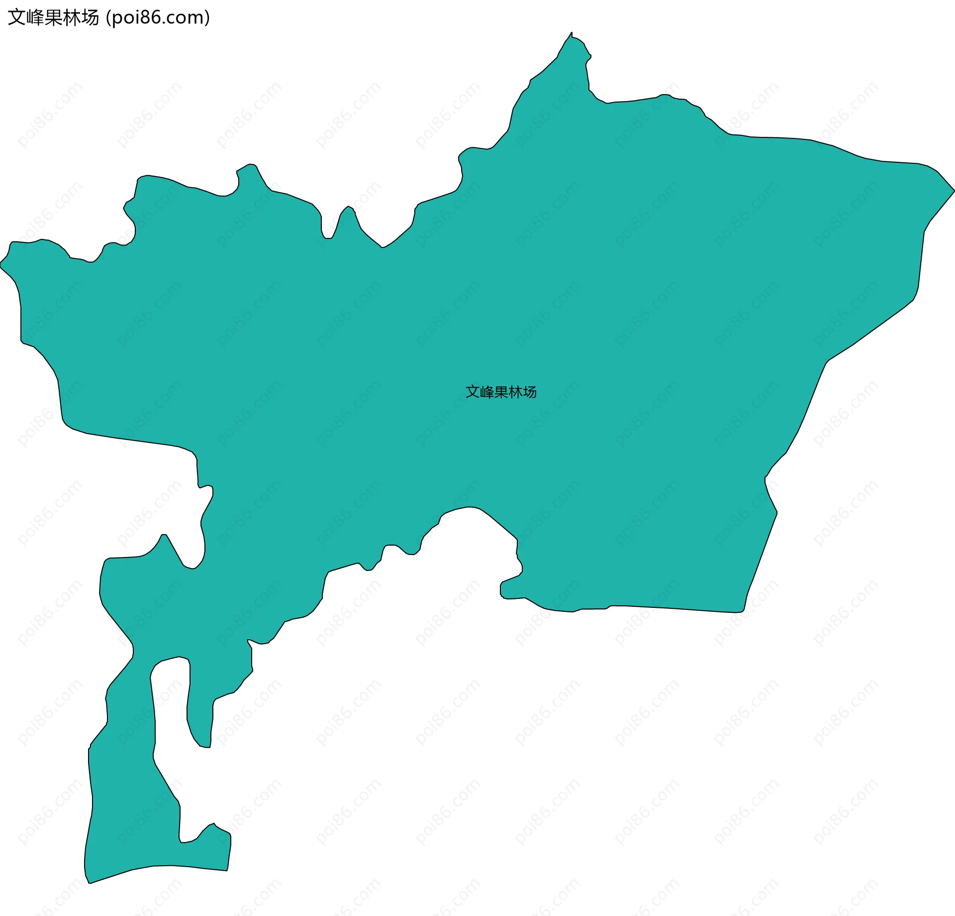 文峰果林场边界地图