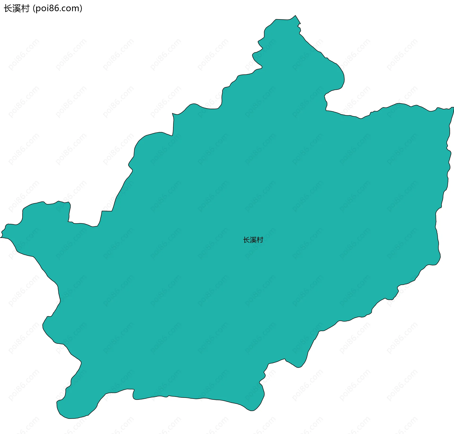 长溪村边界地图