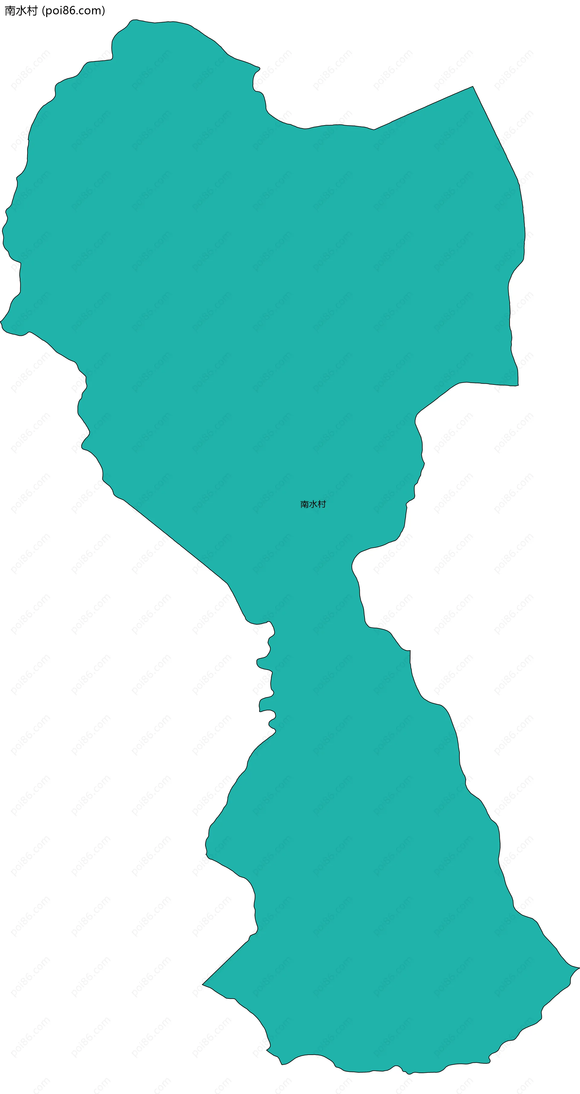 南水村边界地图