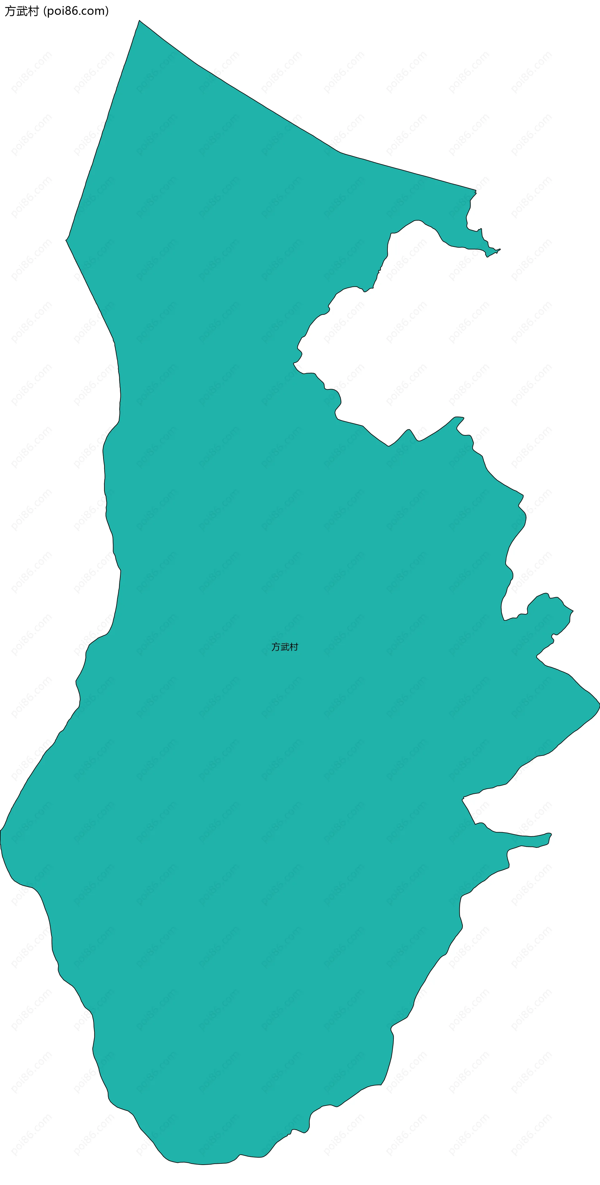 方武村边界地图