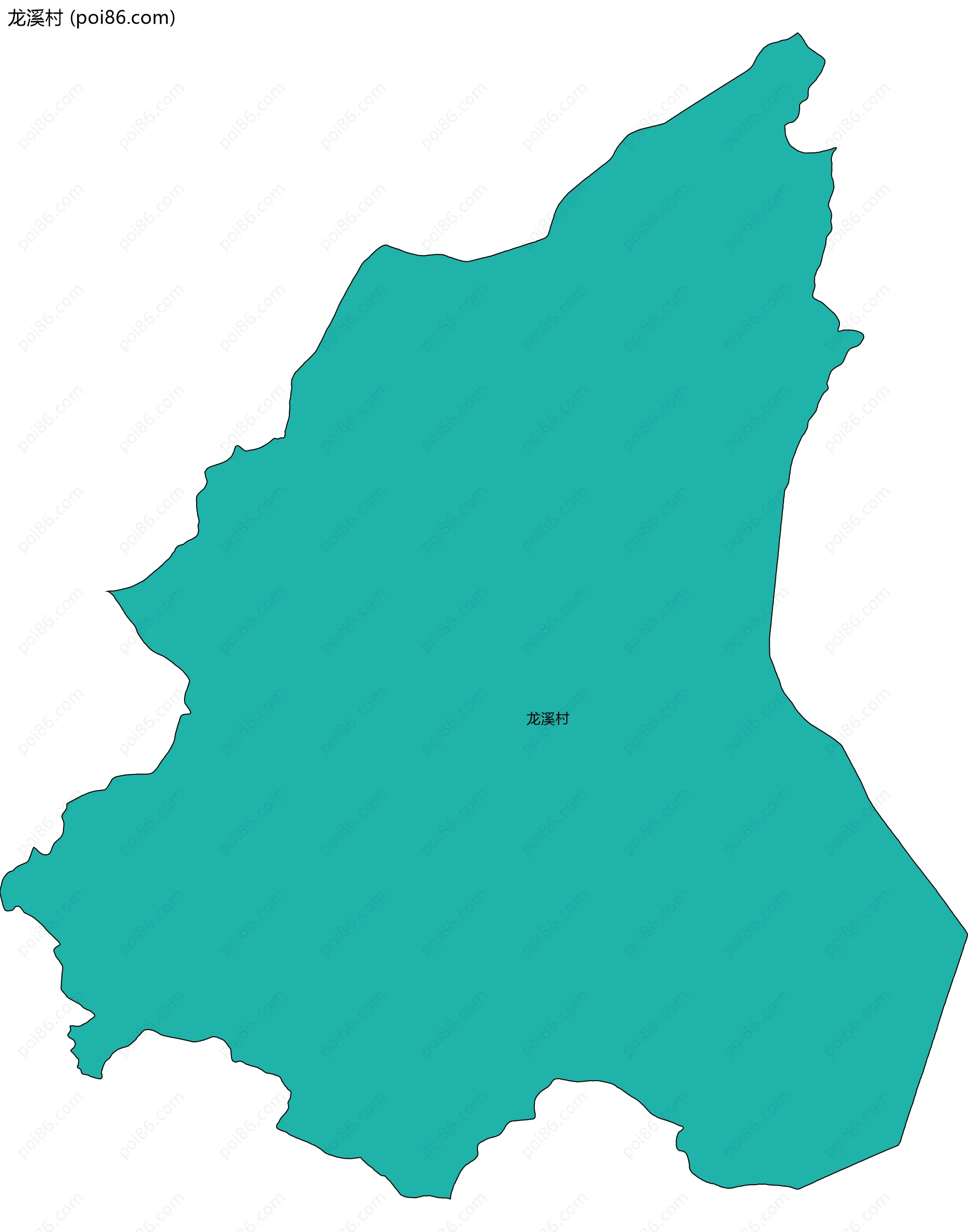 龙溪村边界地图