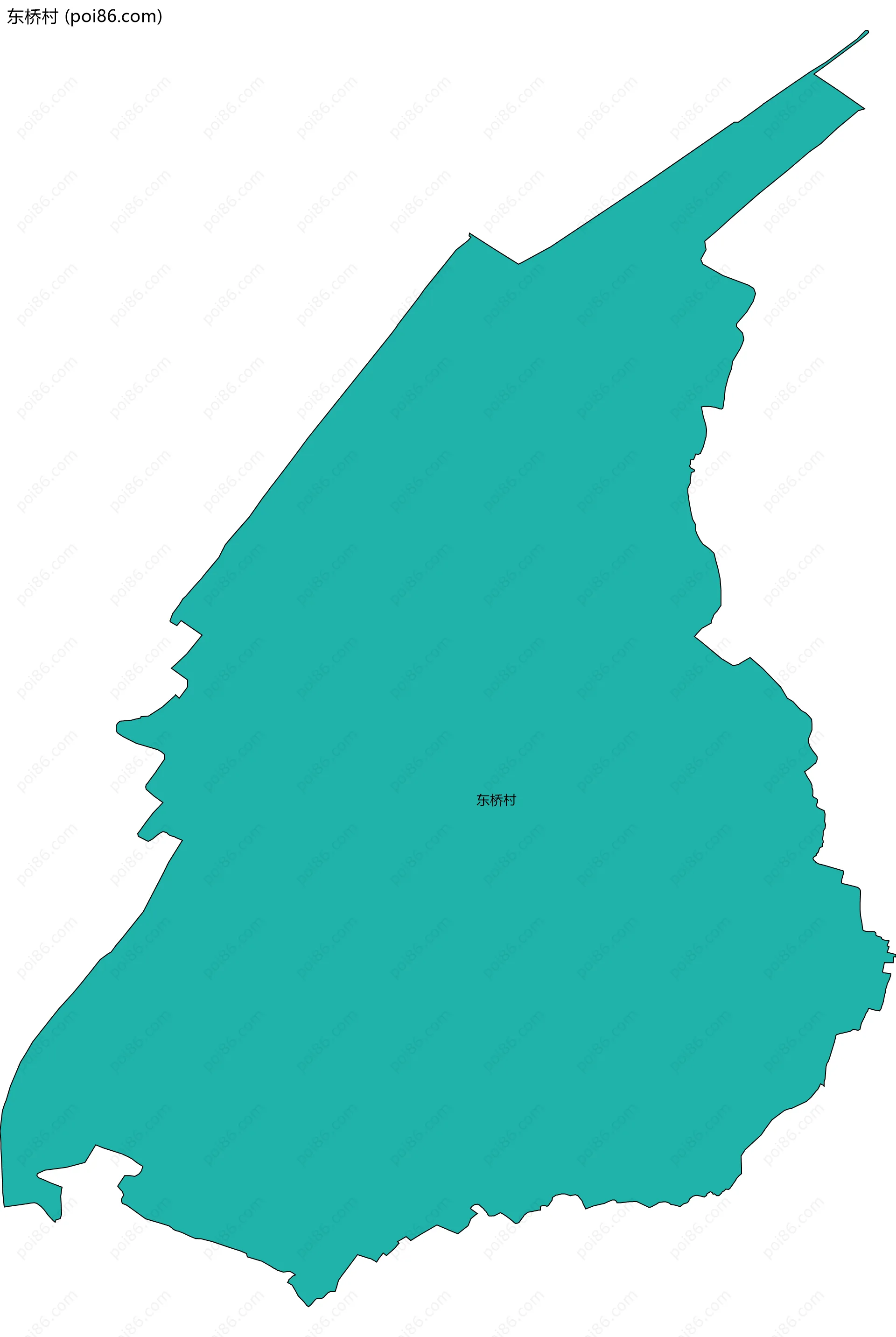 东桥村边界地图