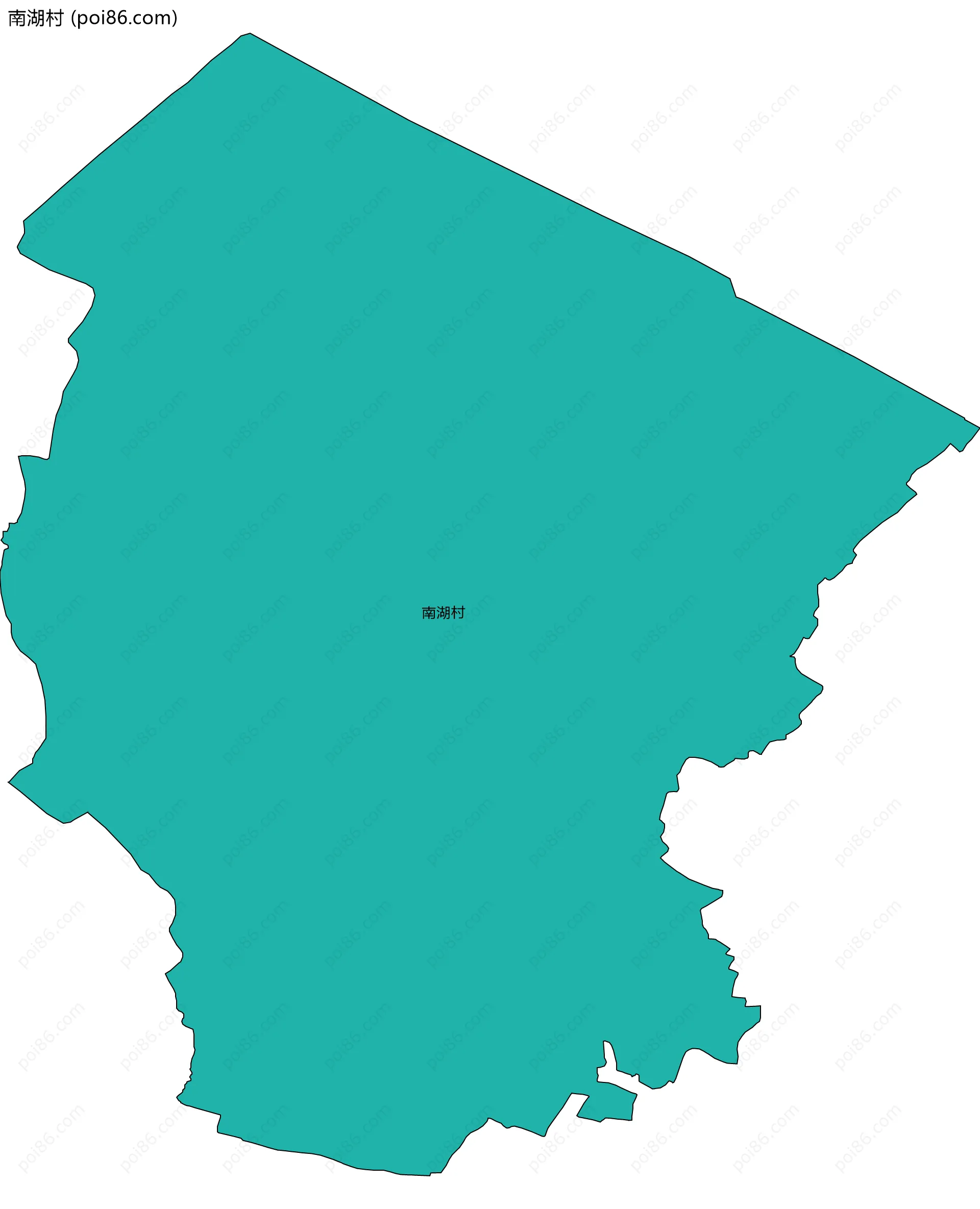 南湖村边界地图