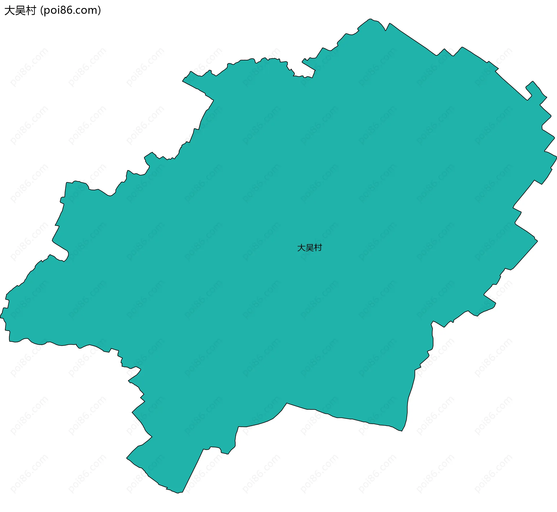 大吴村边界地图