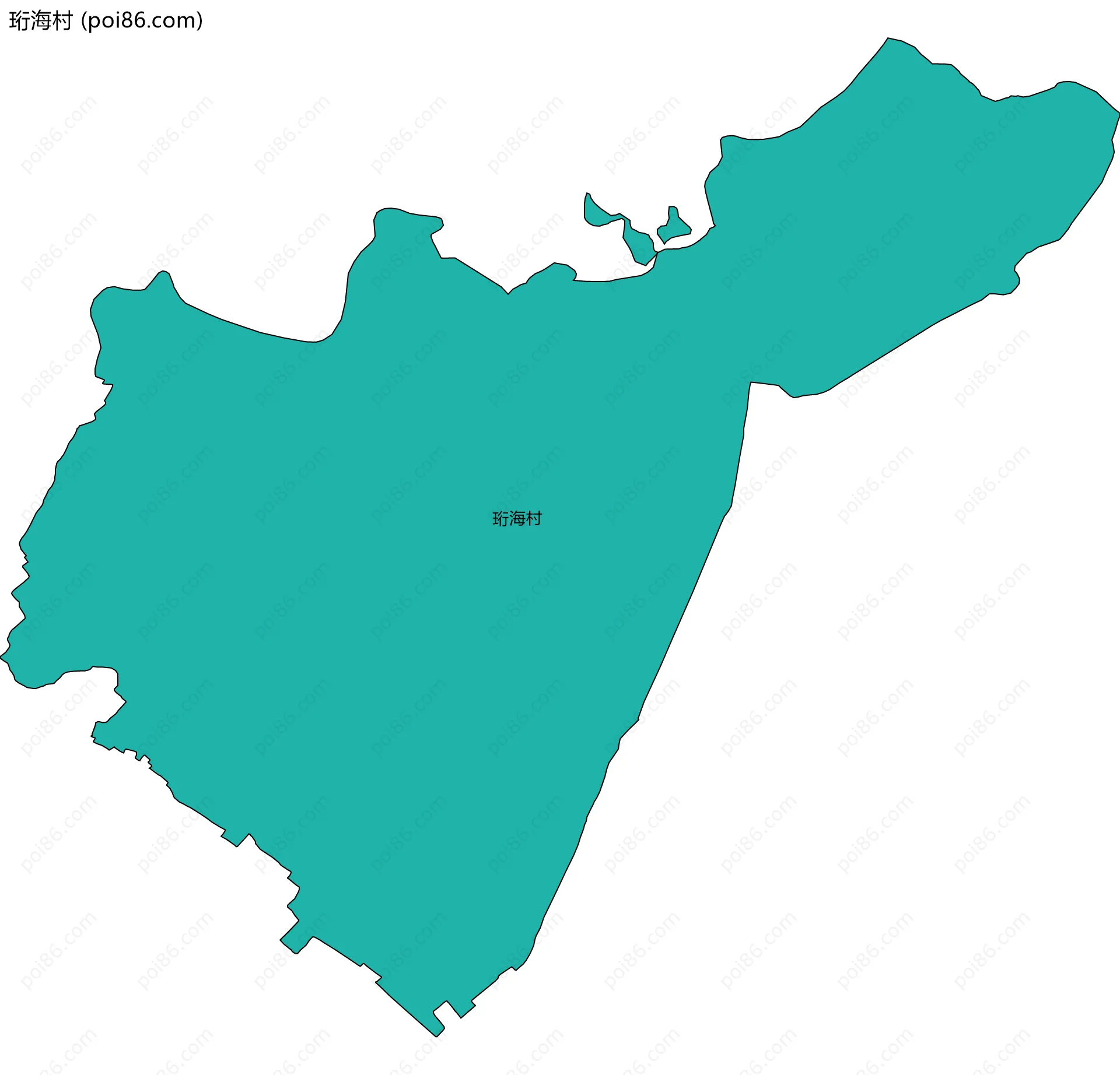珩海村边界地图