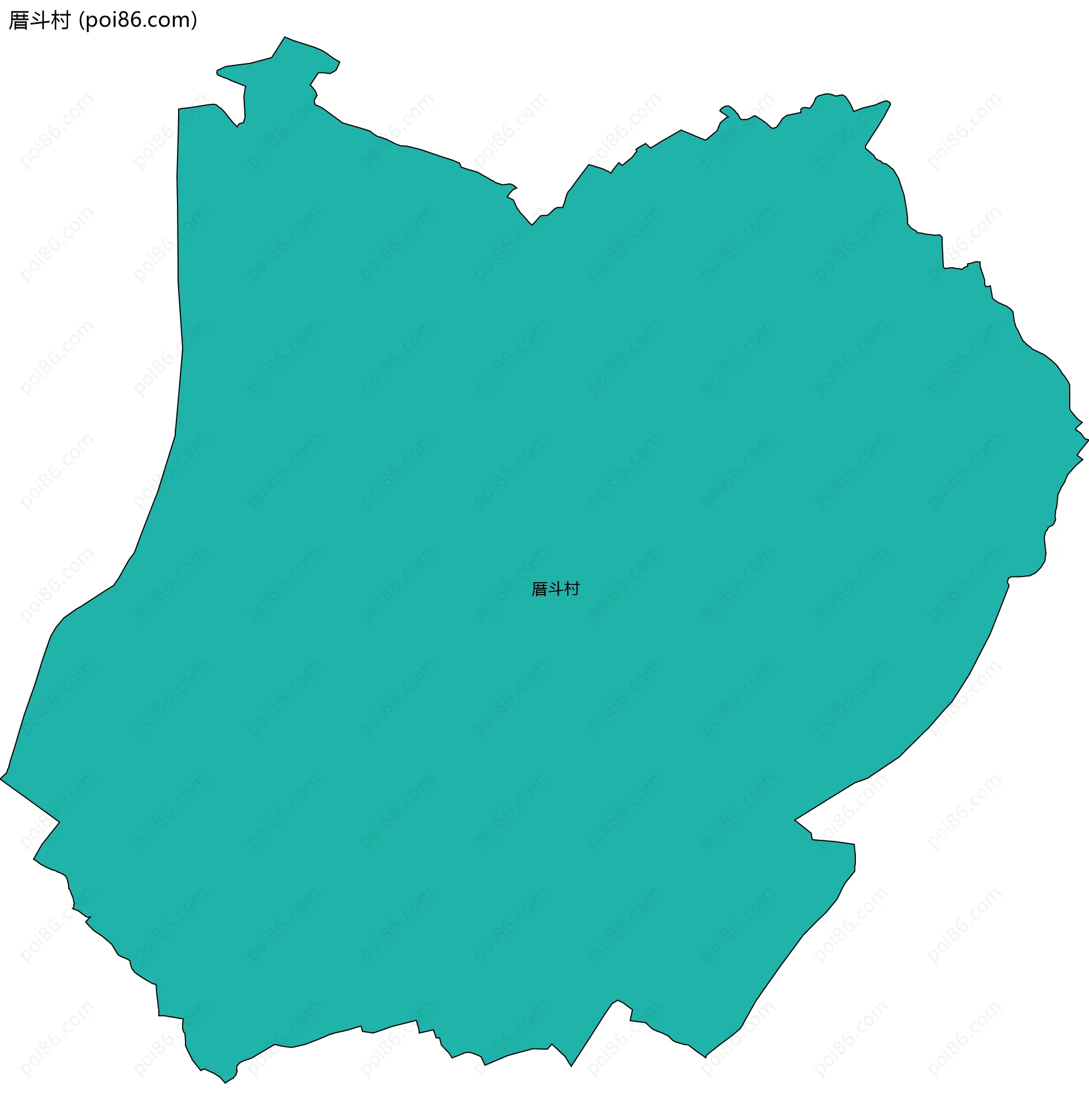 厝斗村边界地图