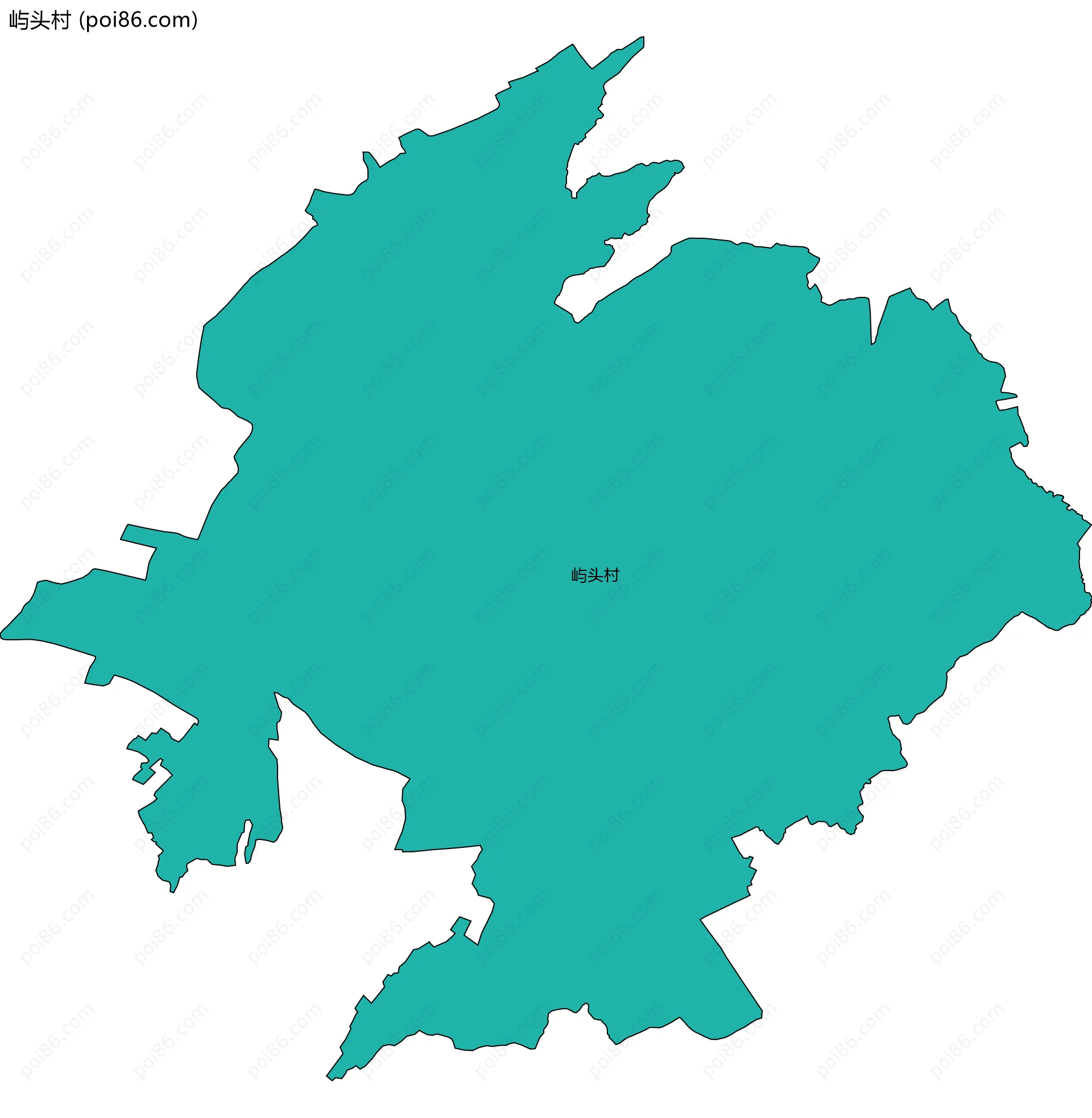屿头村边界地图