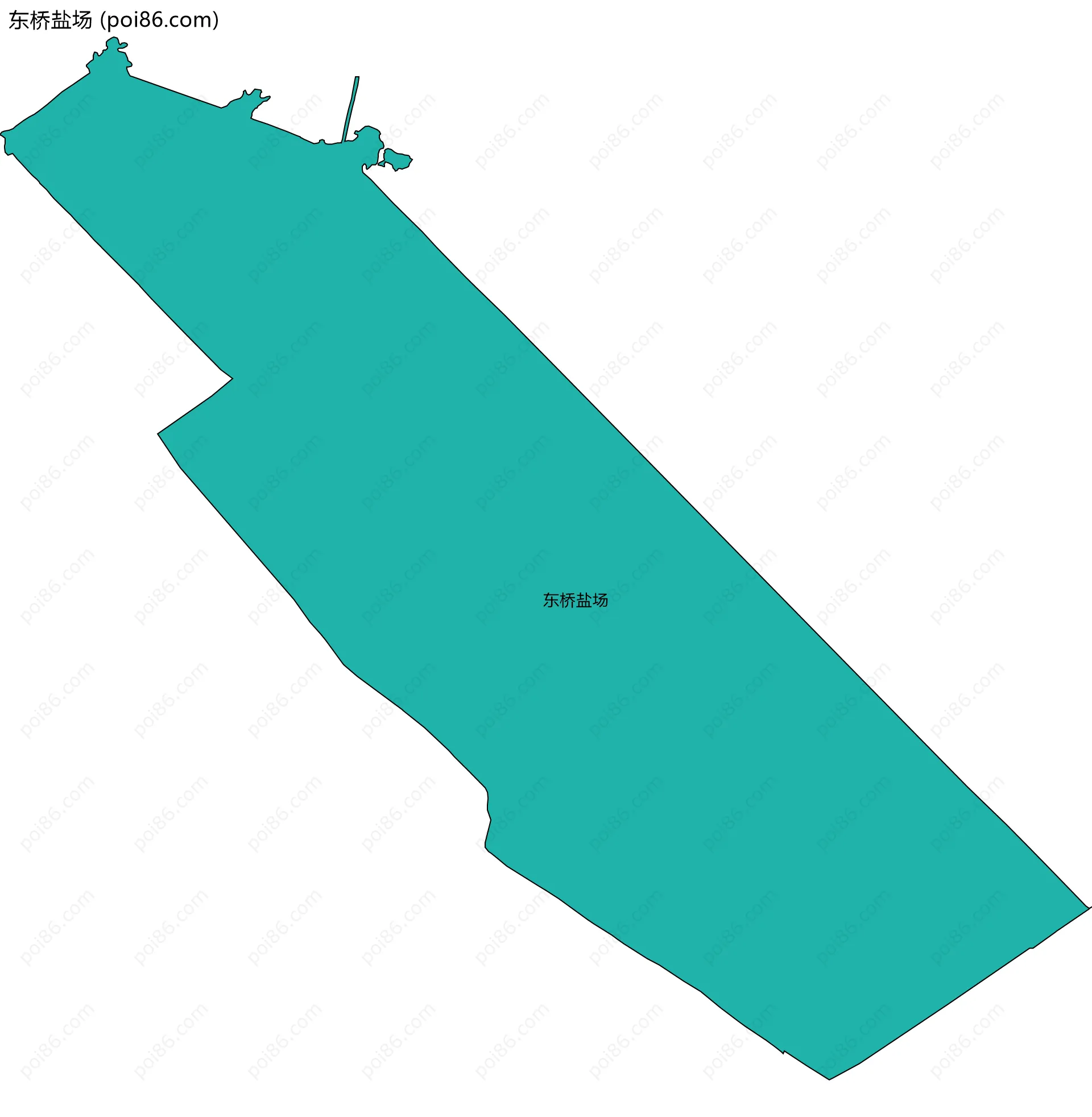 东桥盐场边界地图