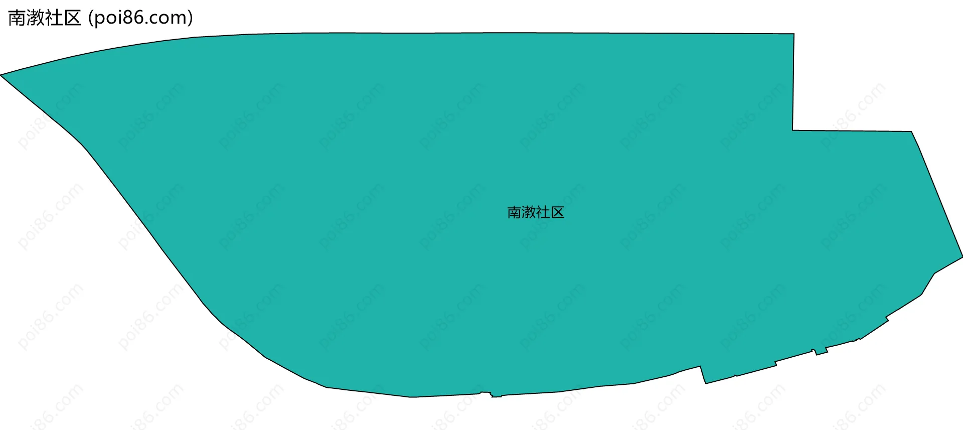 南漖社区边界地图