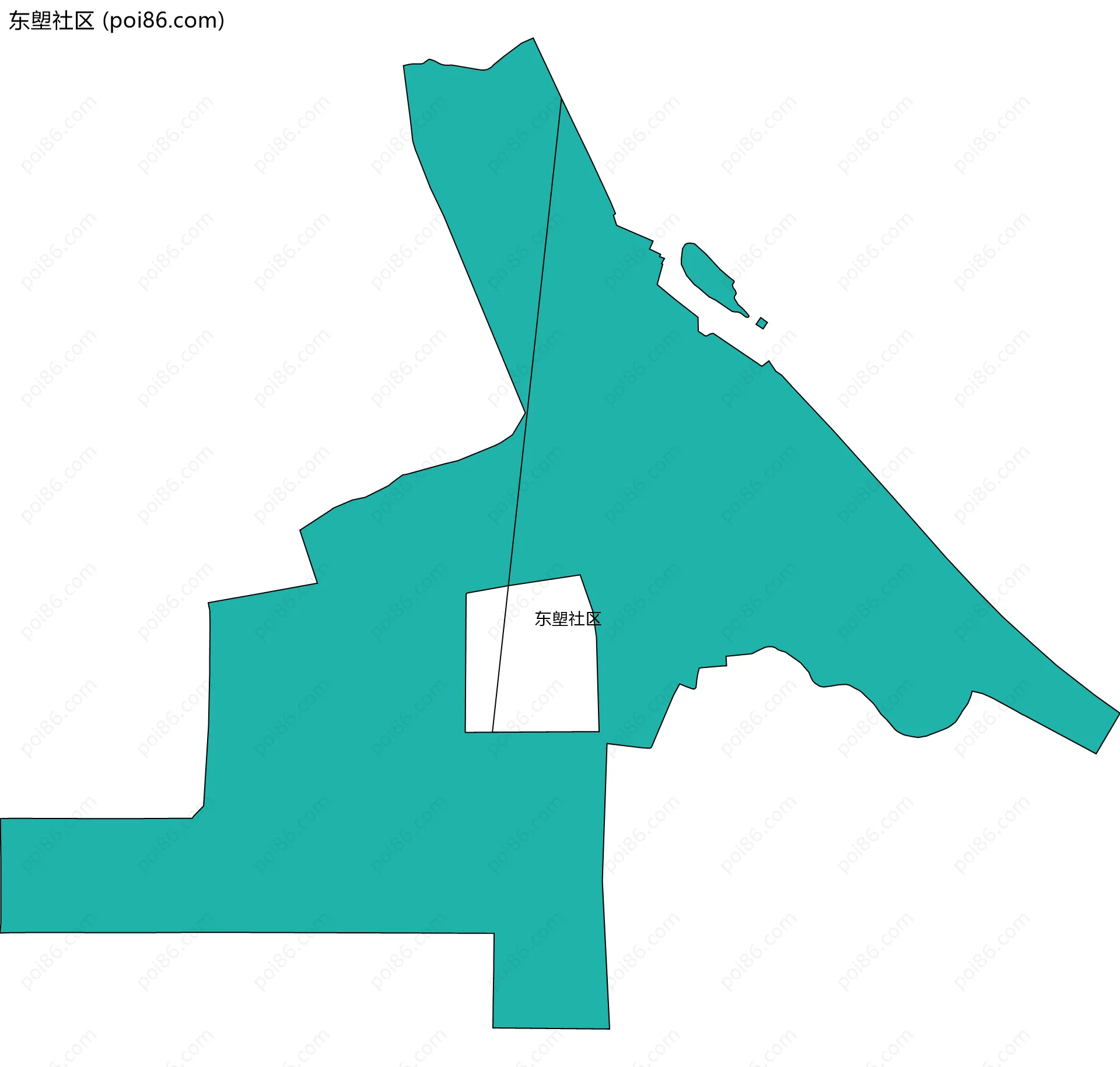 东塱社区边界地图