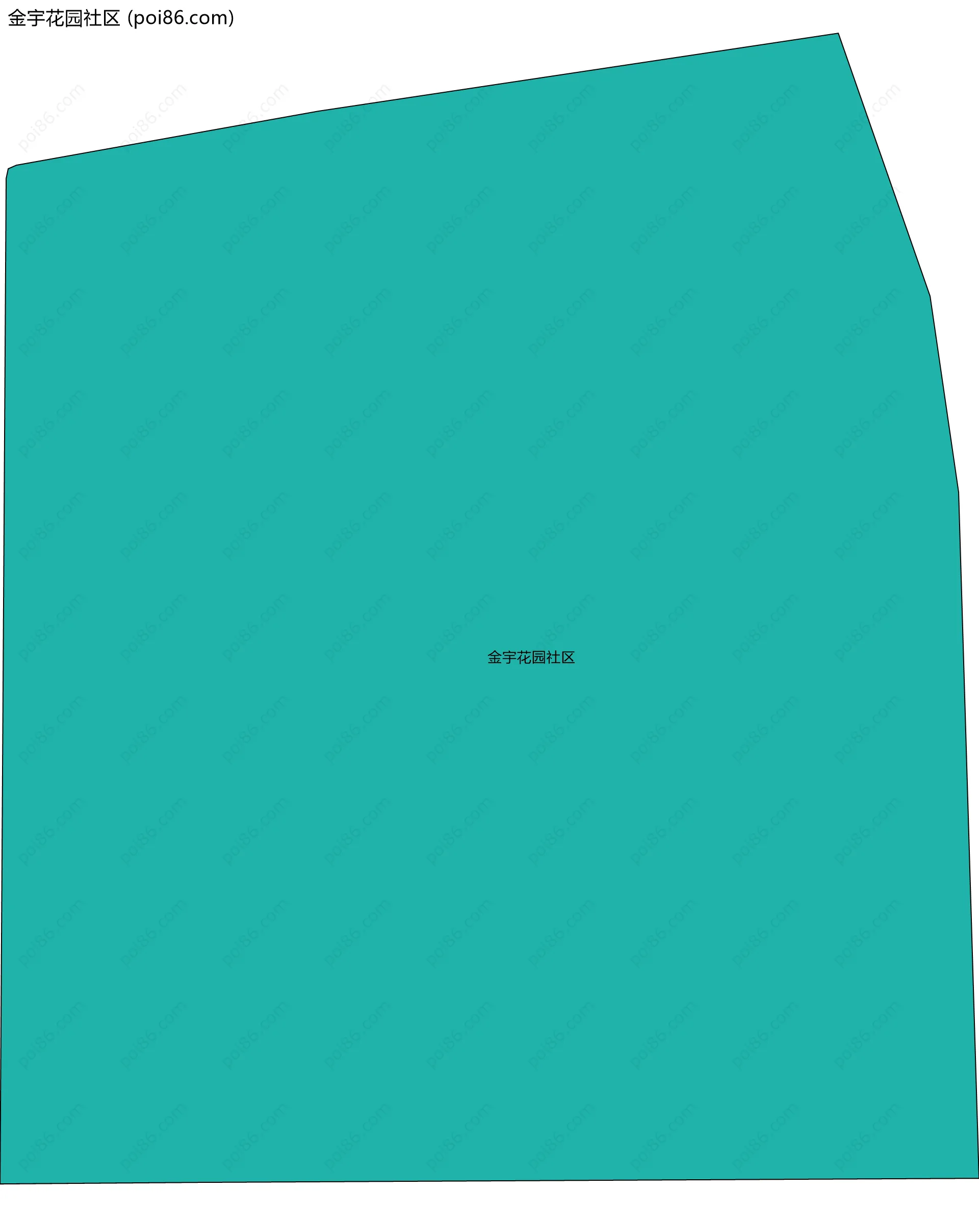 金宇花园社区边界地图