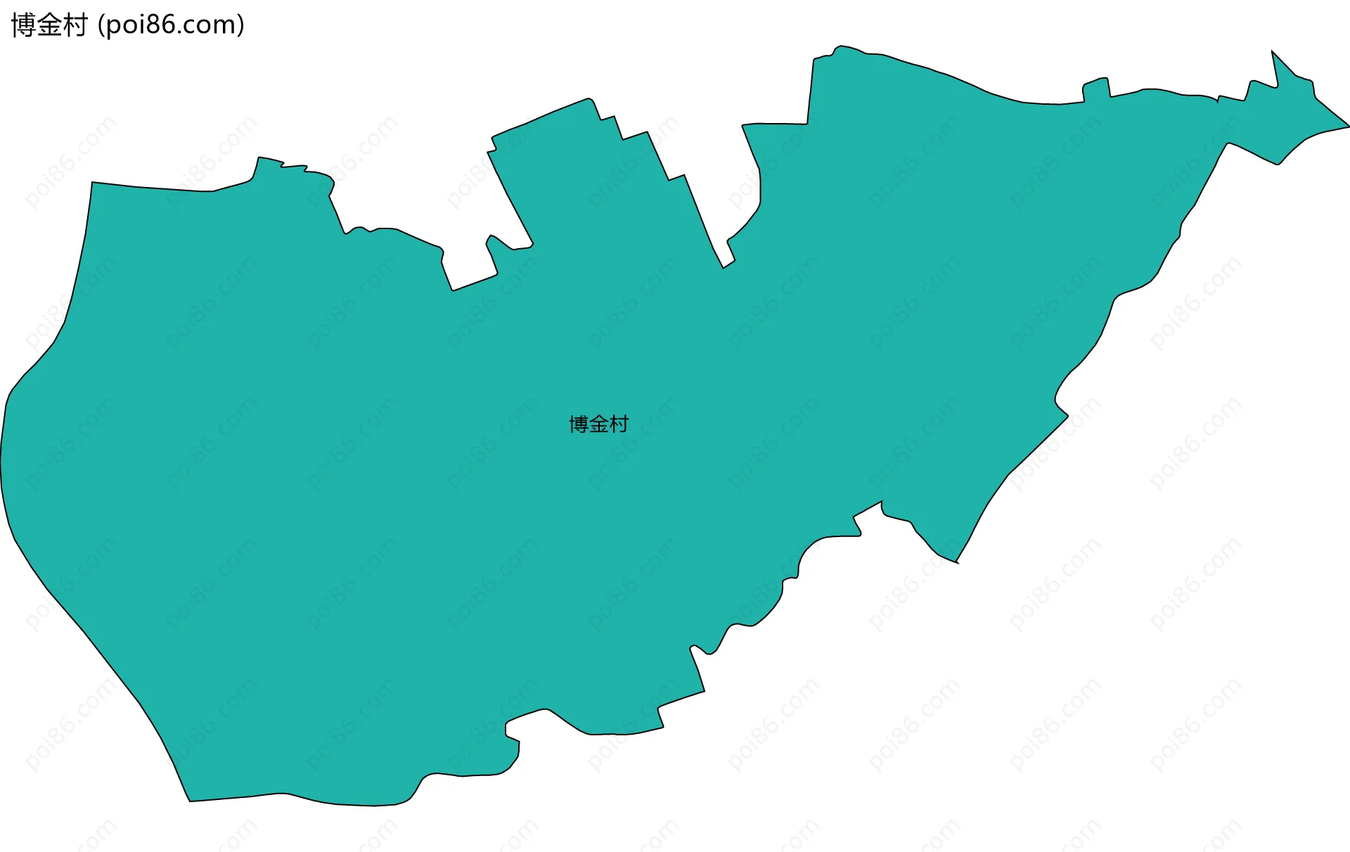 博金村边界地图