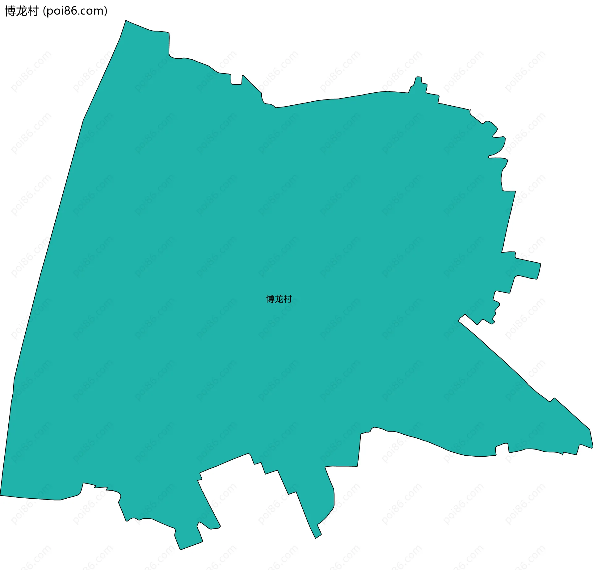 博龙村边界地图