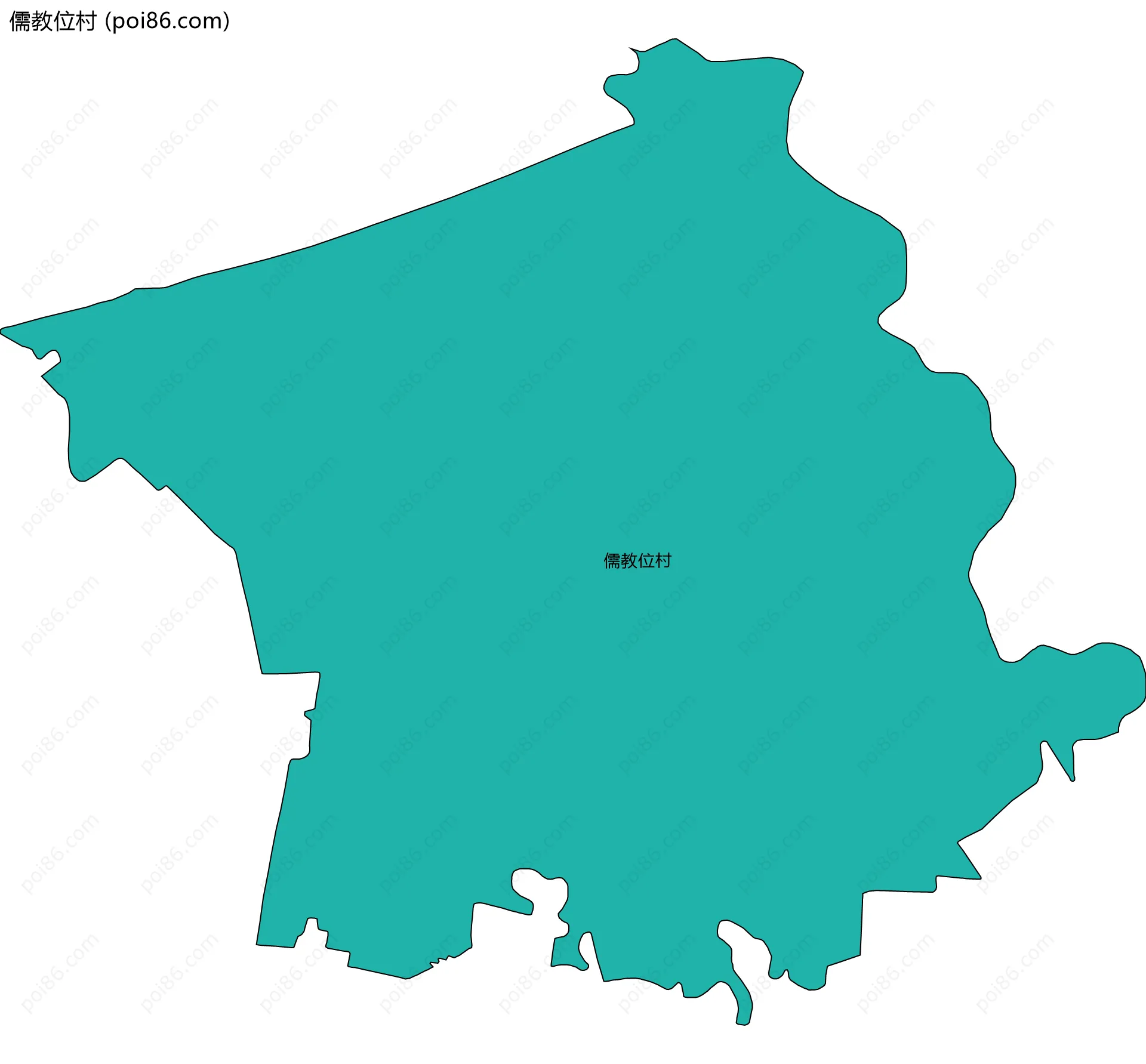 儒教位村边界地图