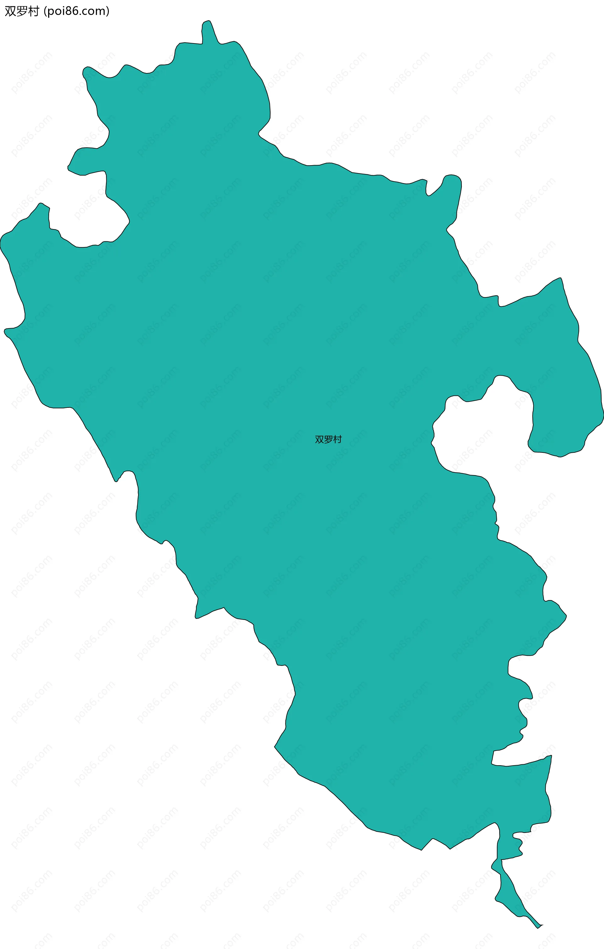 双罗村边界地图