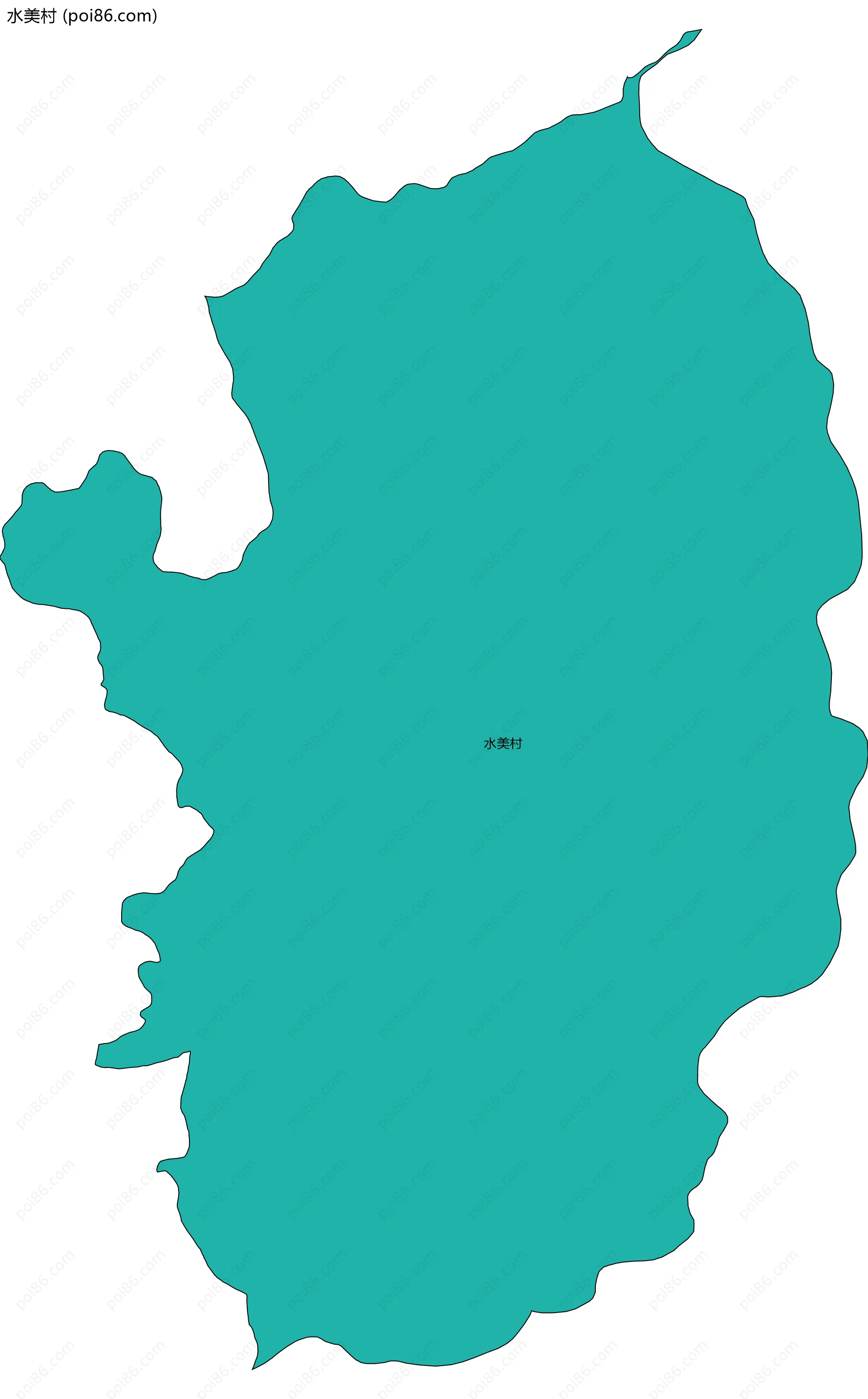 水美村边界地图