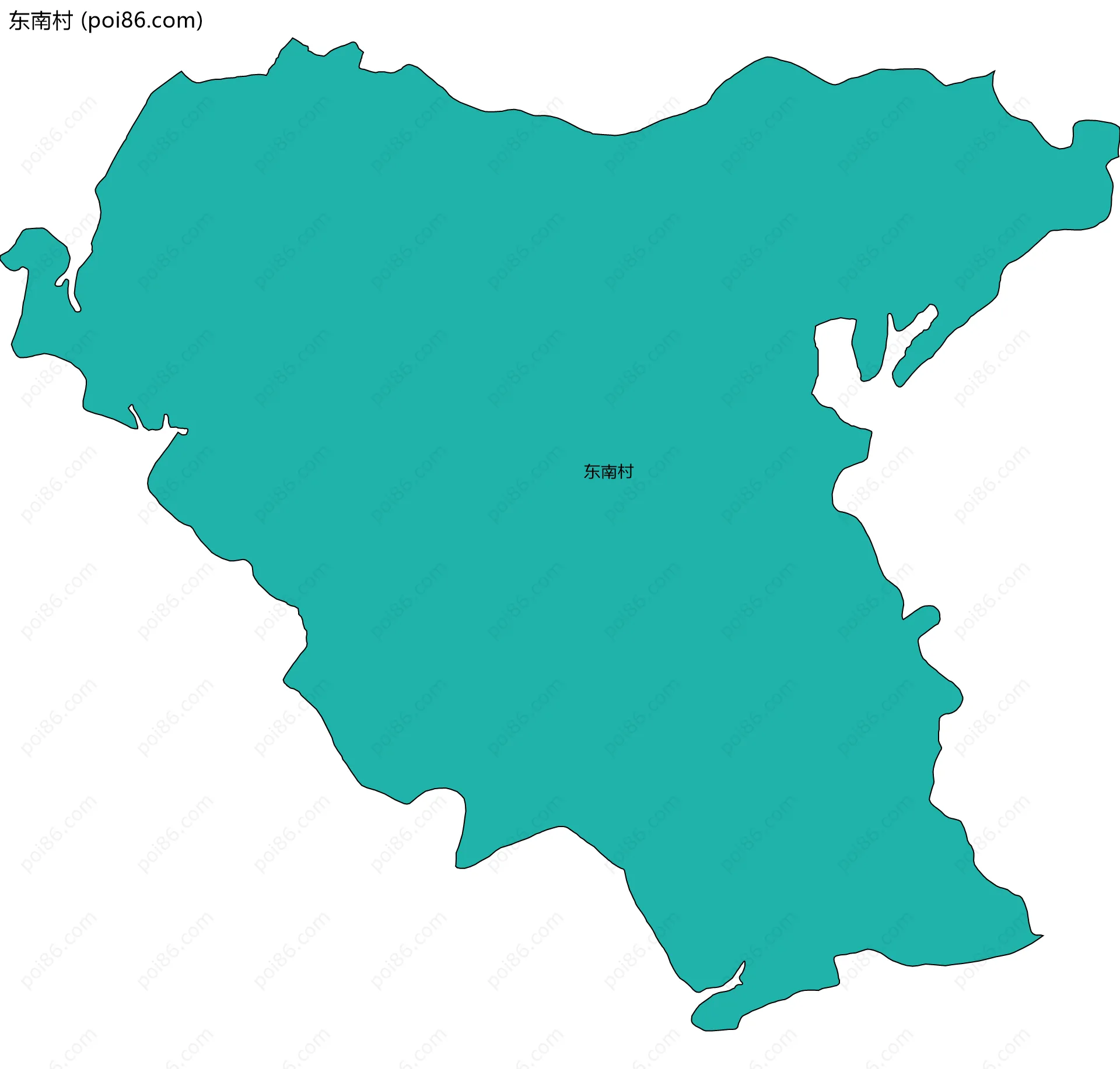 东南村边界地图