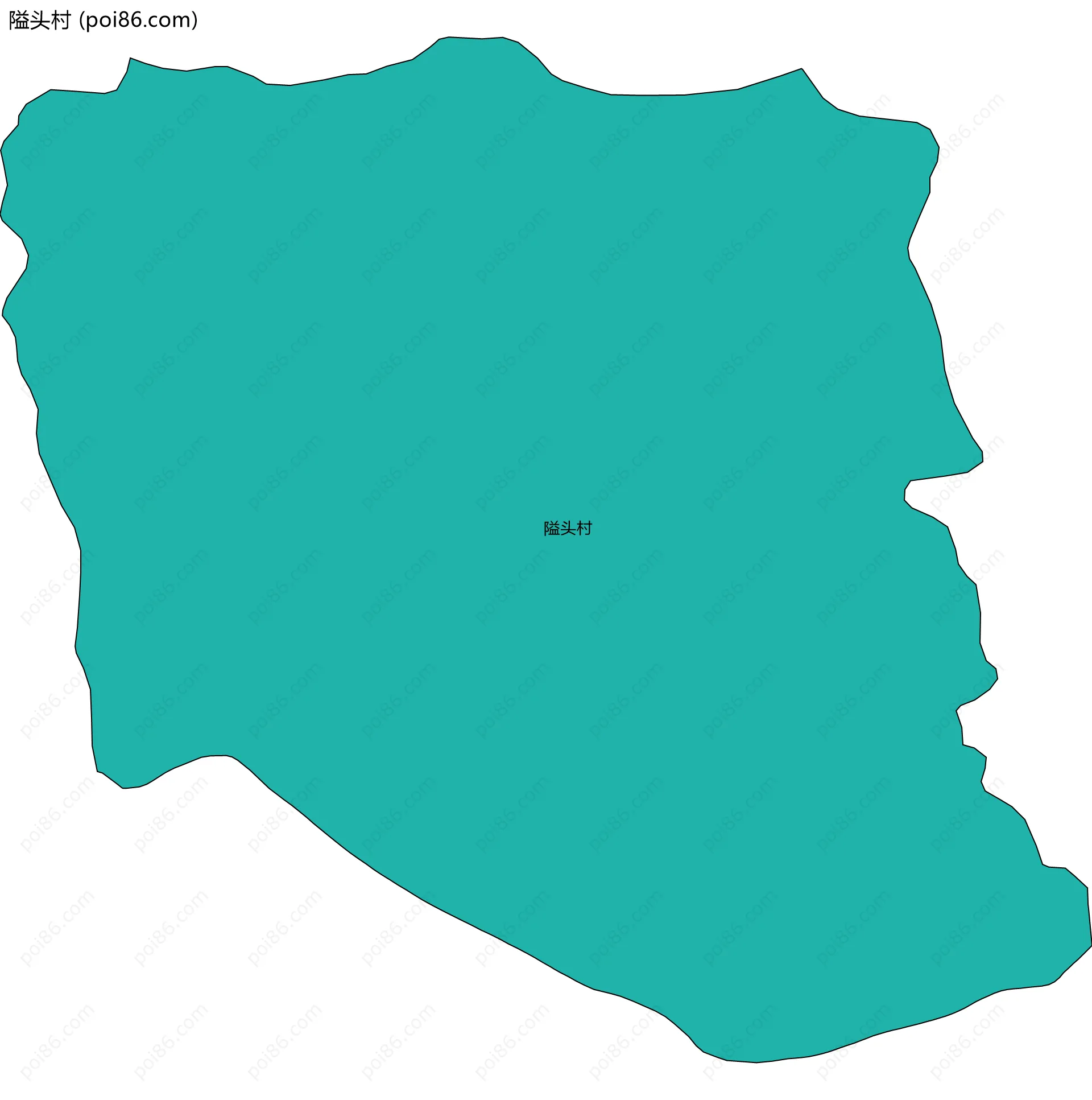 隘头村边界地图