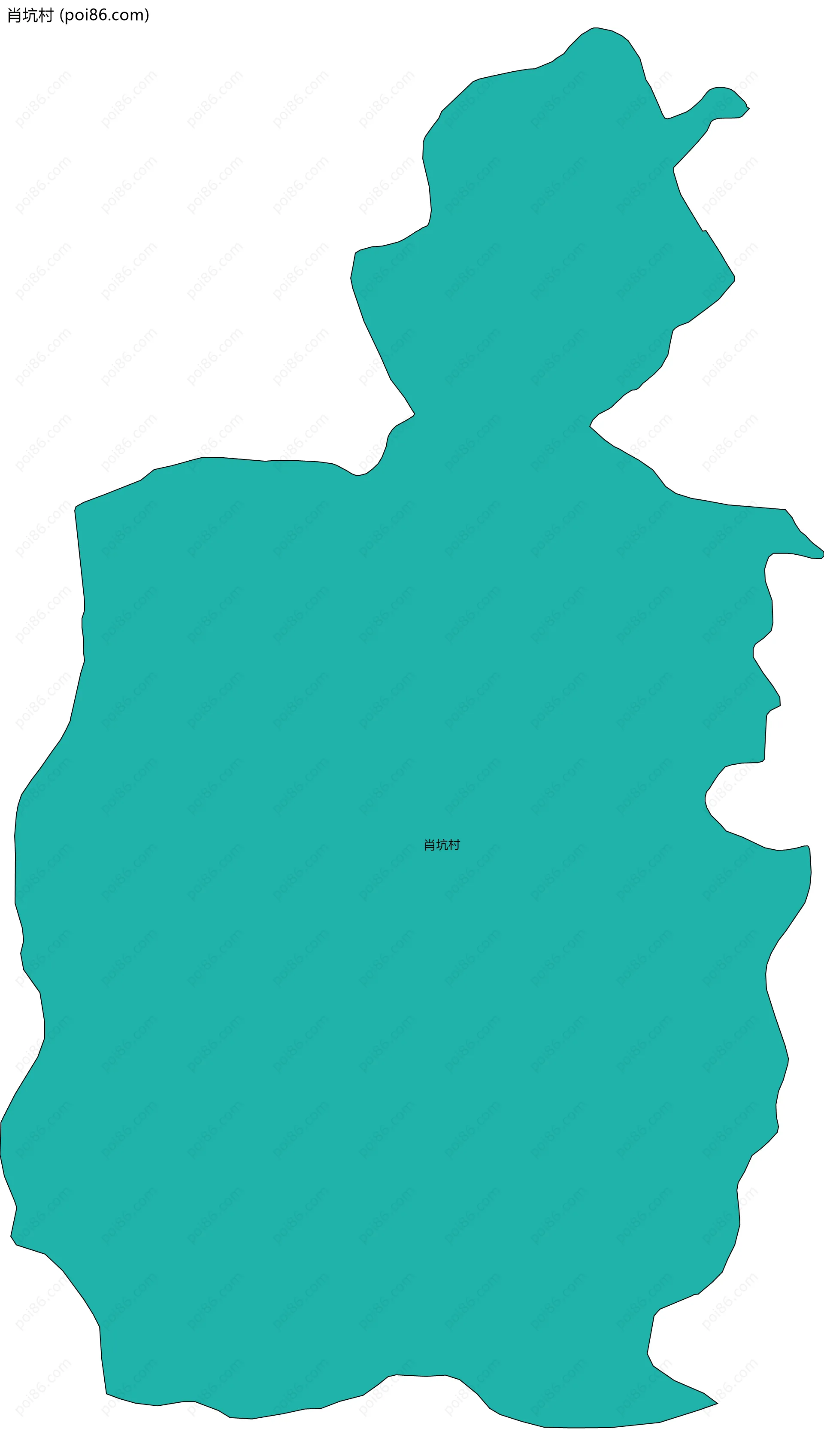 肖坑村边界地图