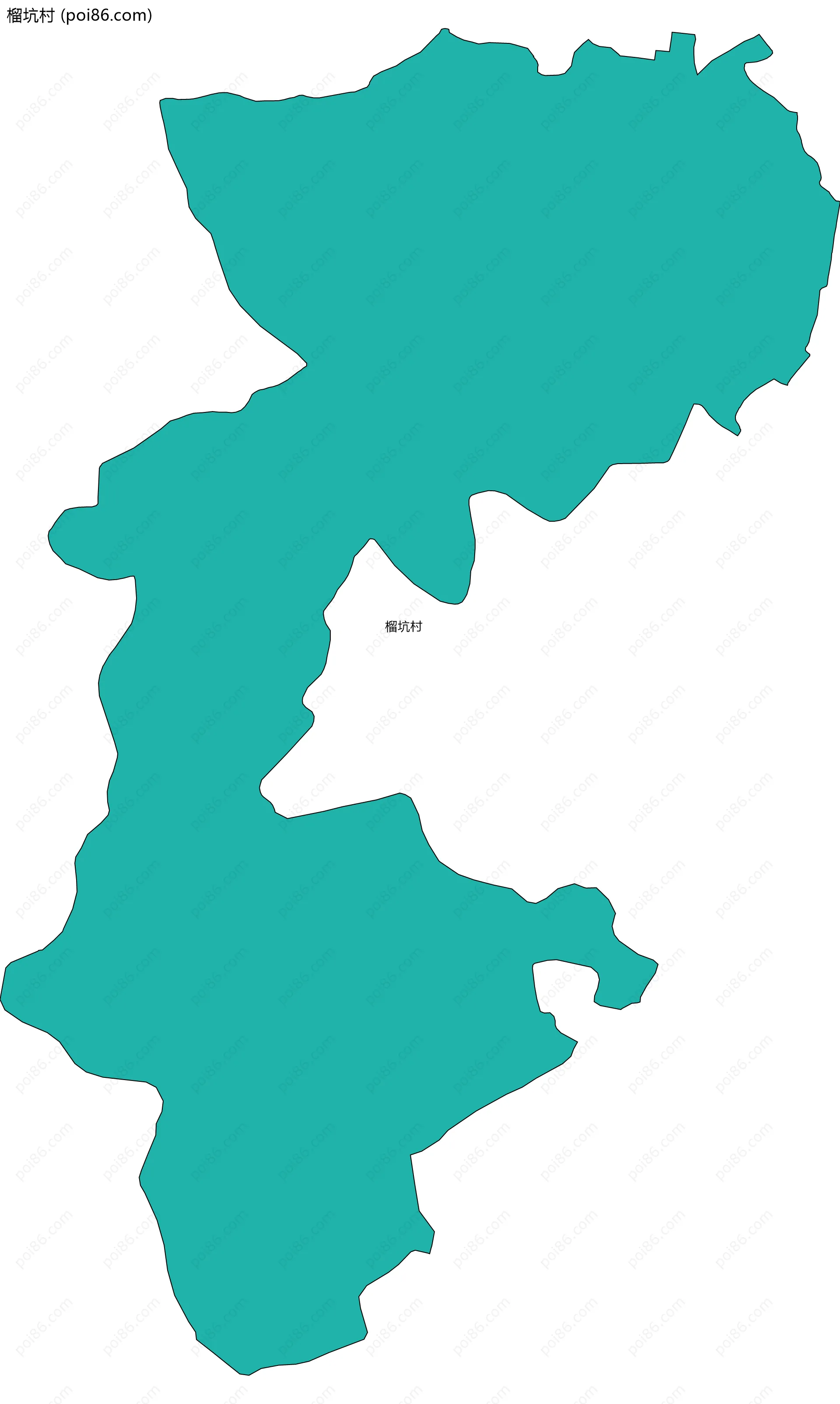 榴坑村边界地图