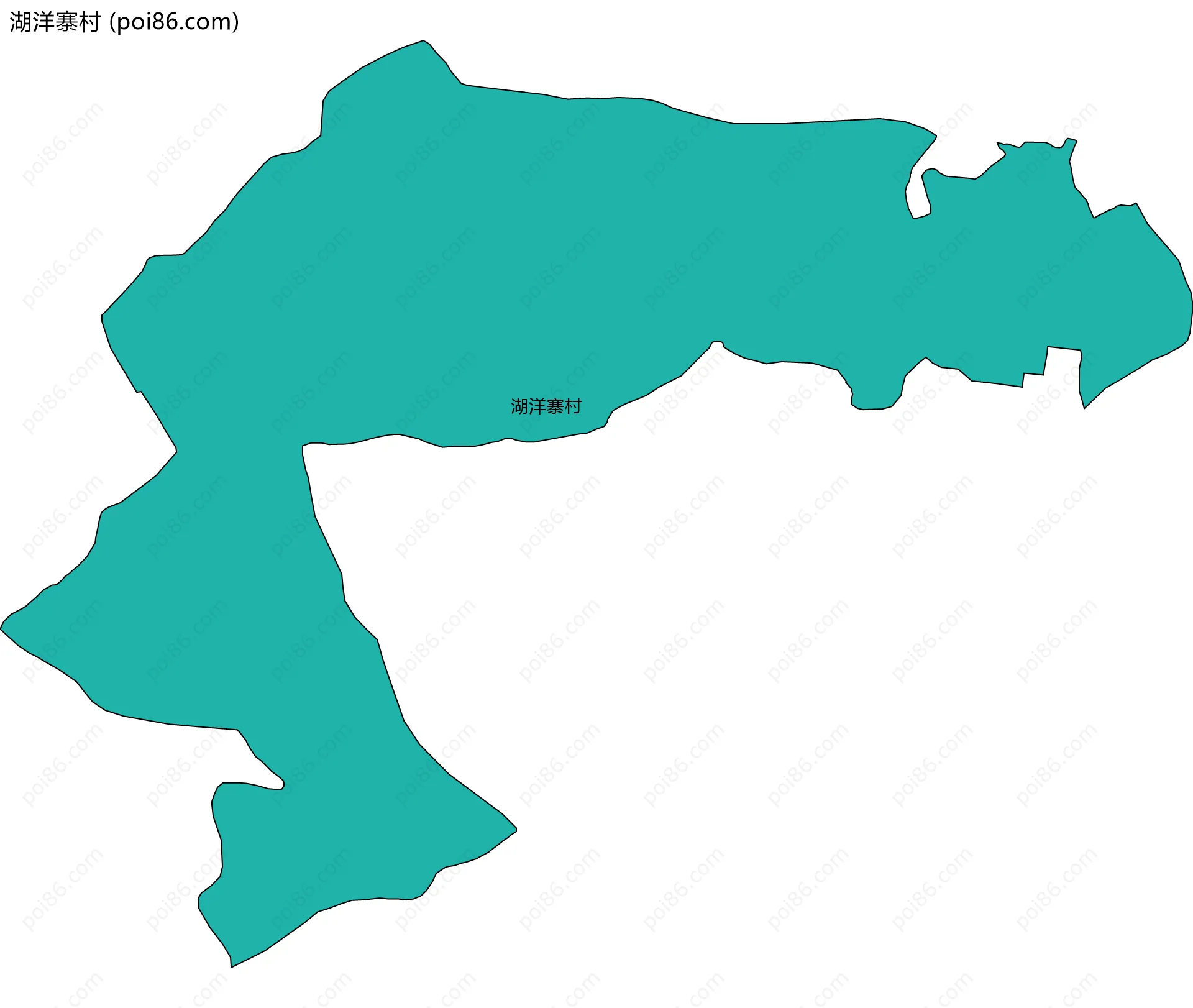 湖洋寨村边界地图