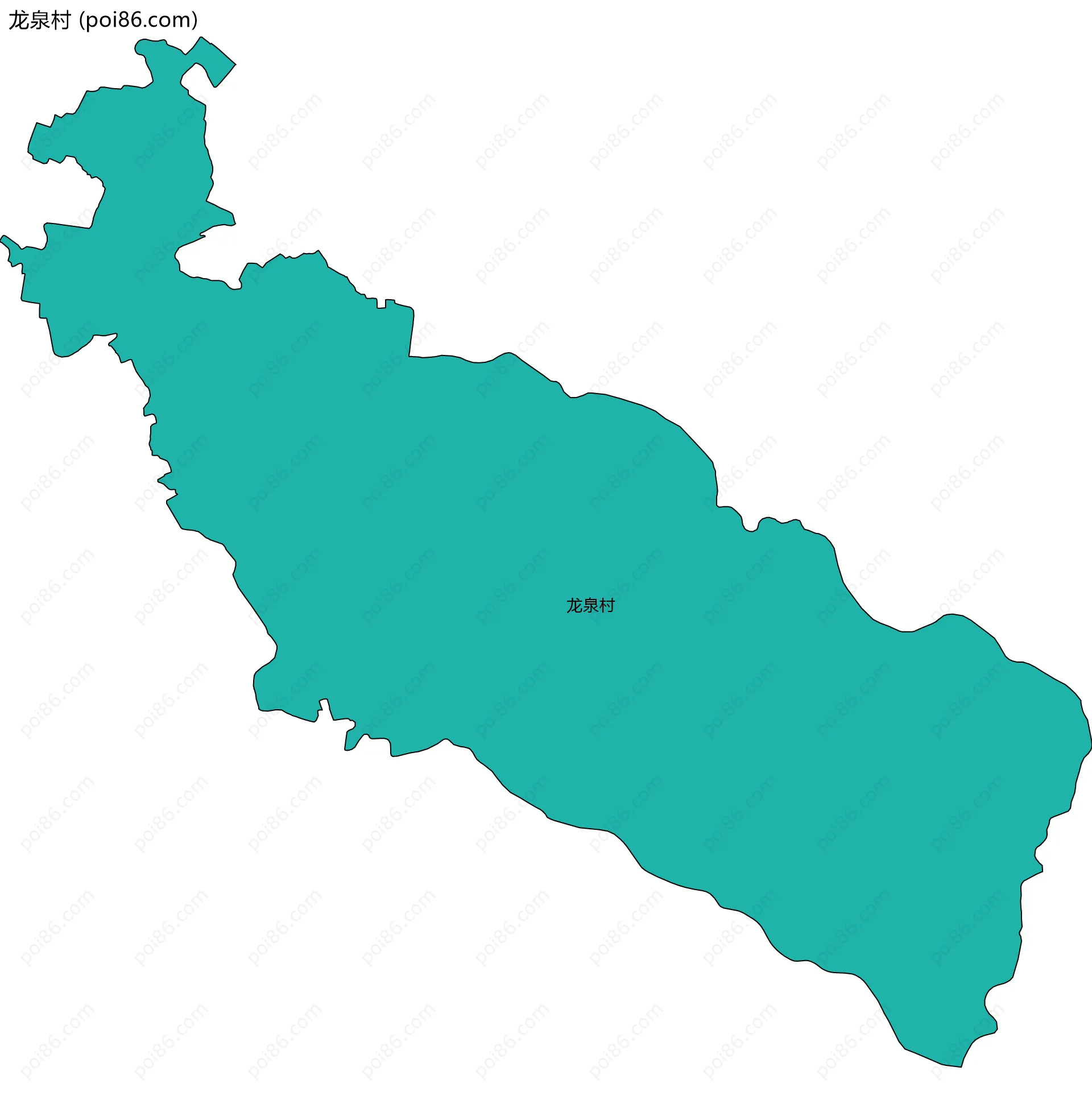 龙泉村边界地图