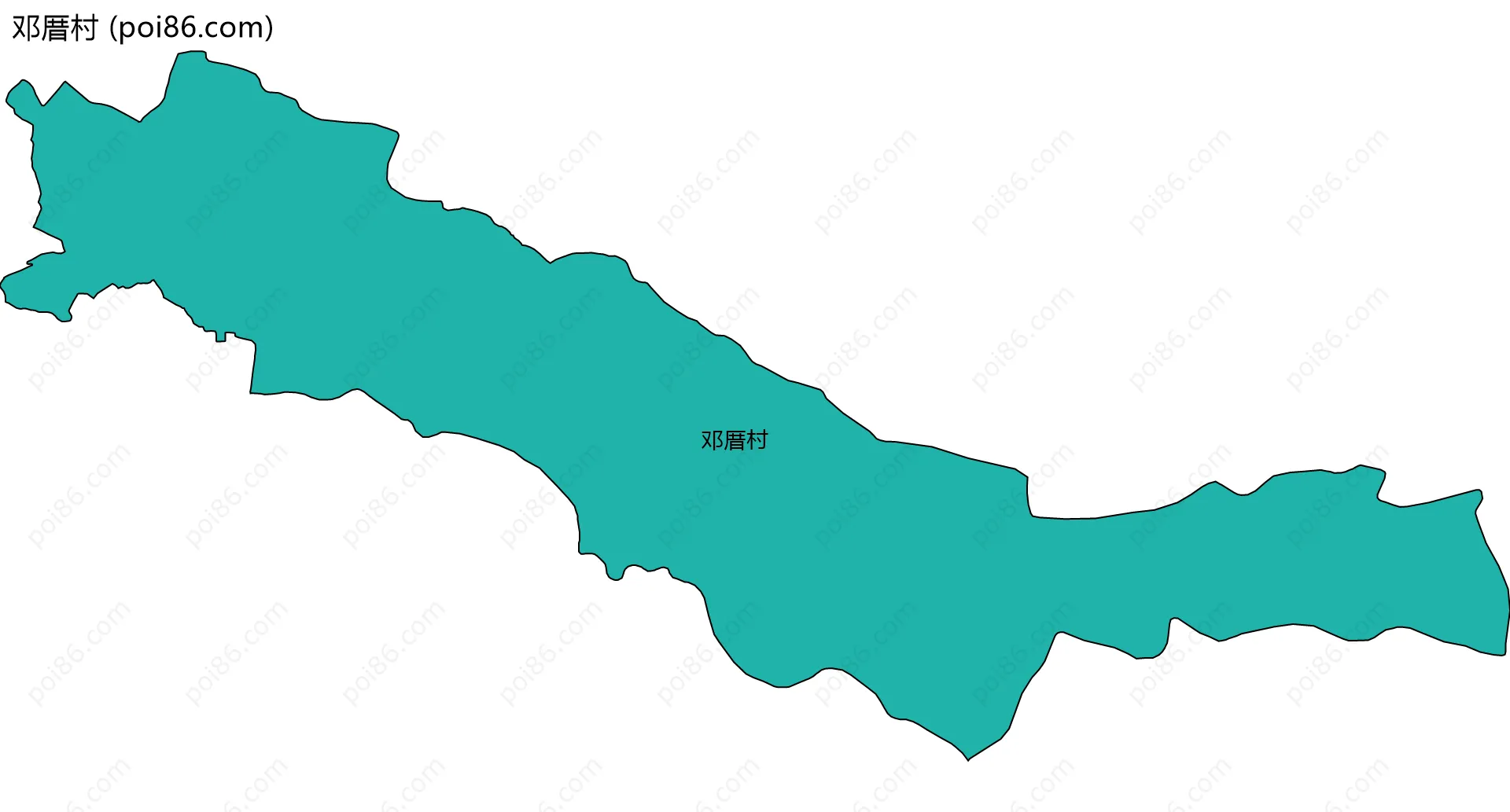 邓厝村边界地图