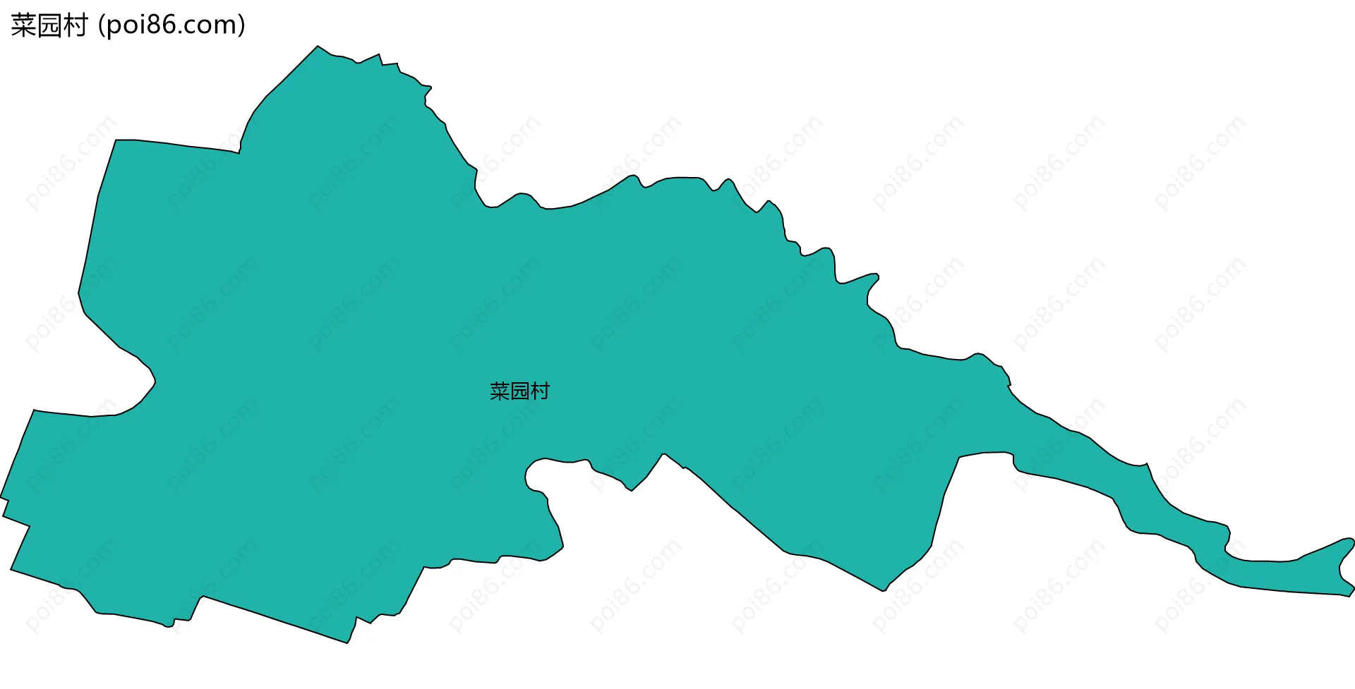 菜园村边界地图