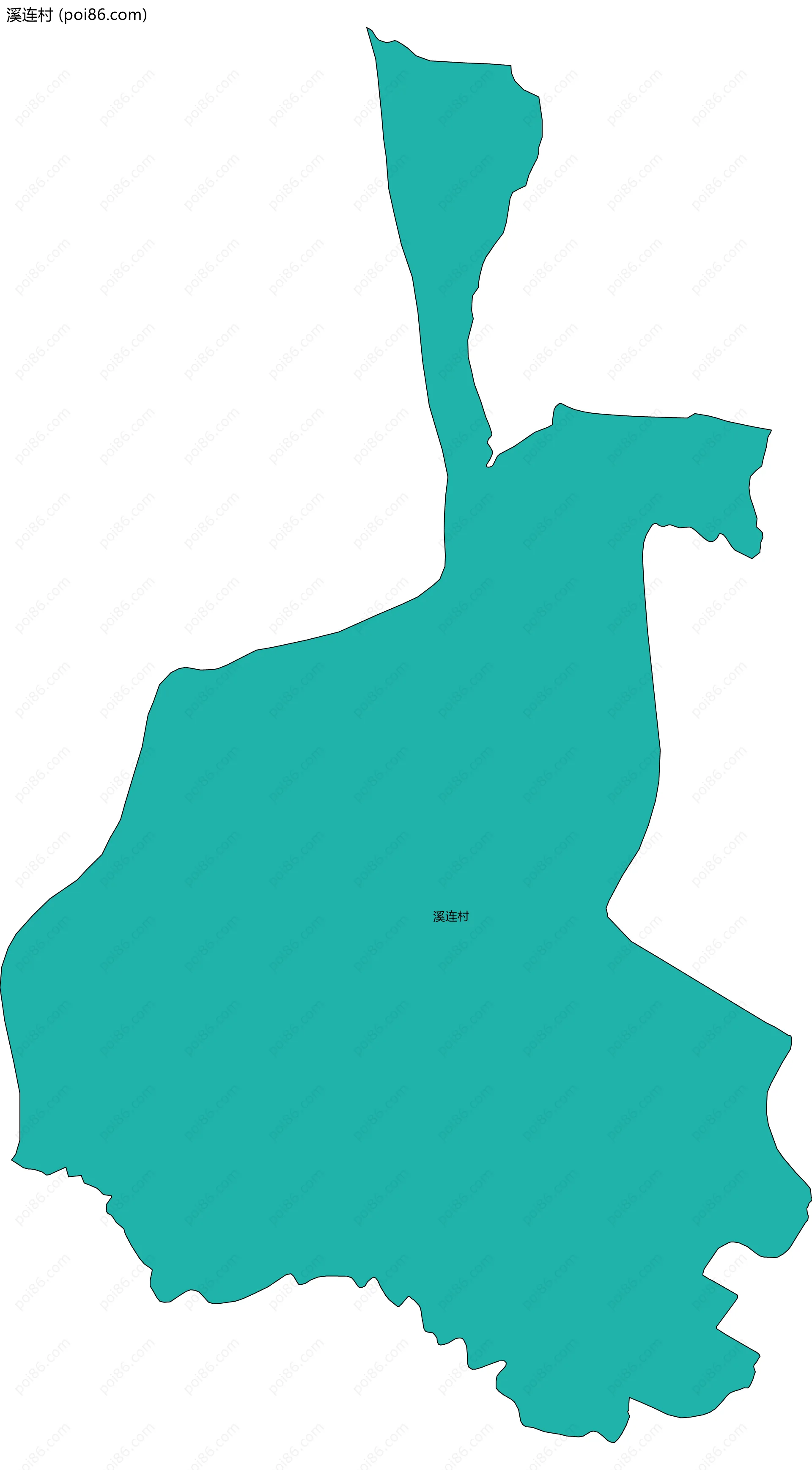 溪连村边界地图