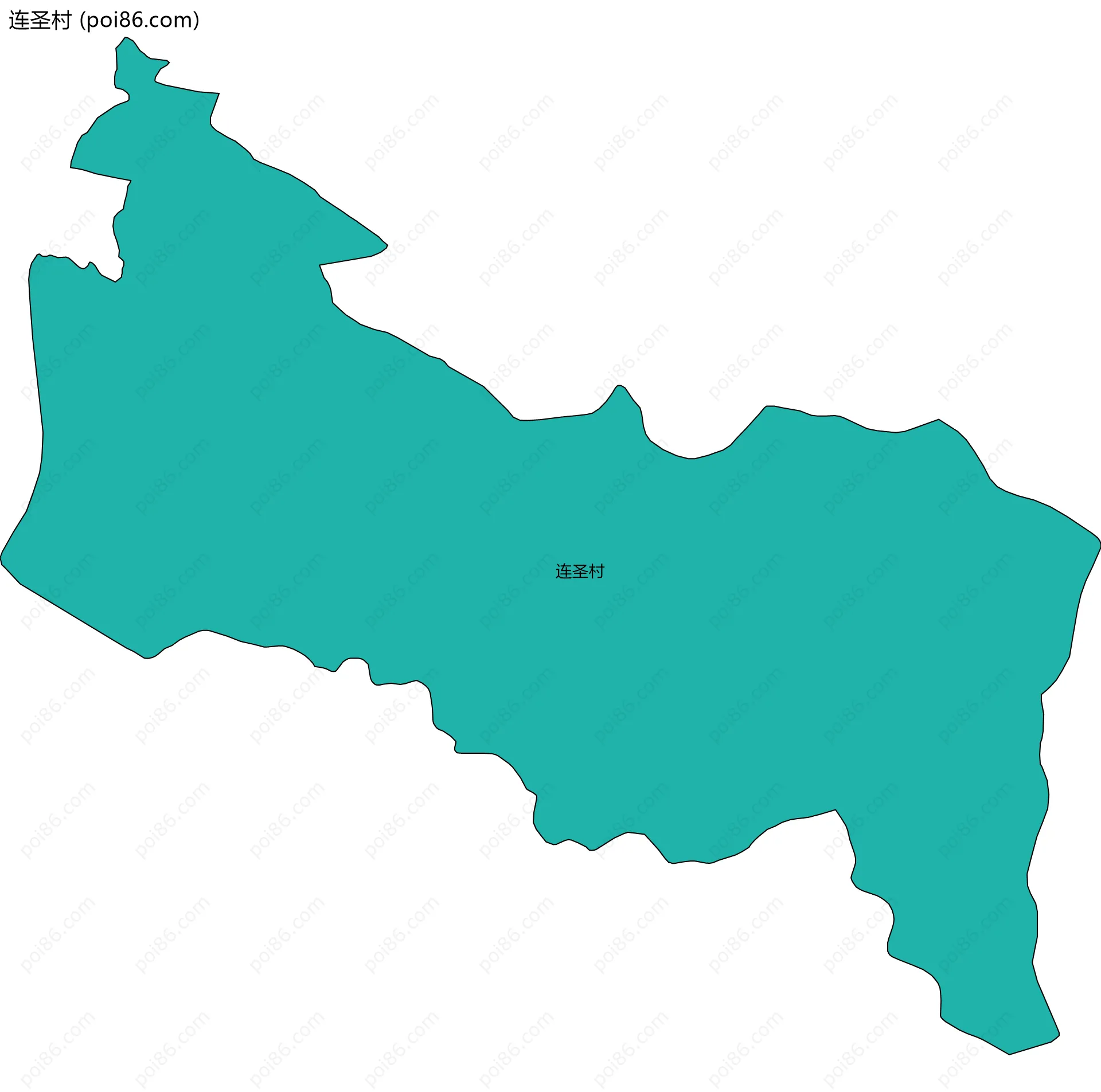 连圣村边界地图