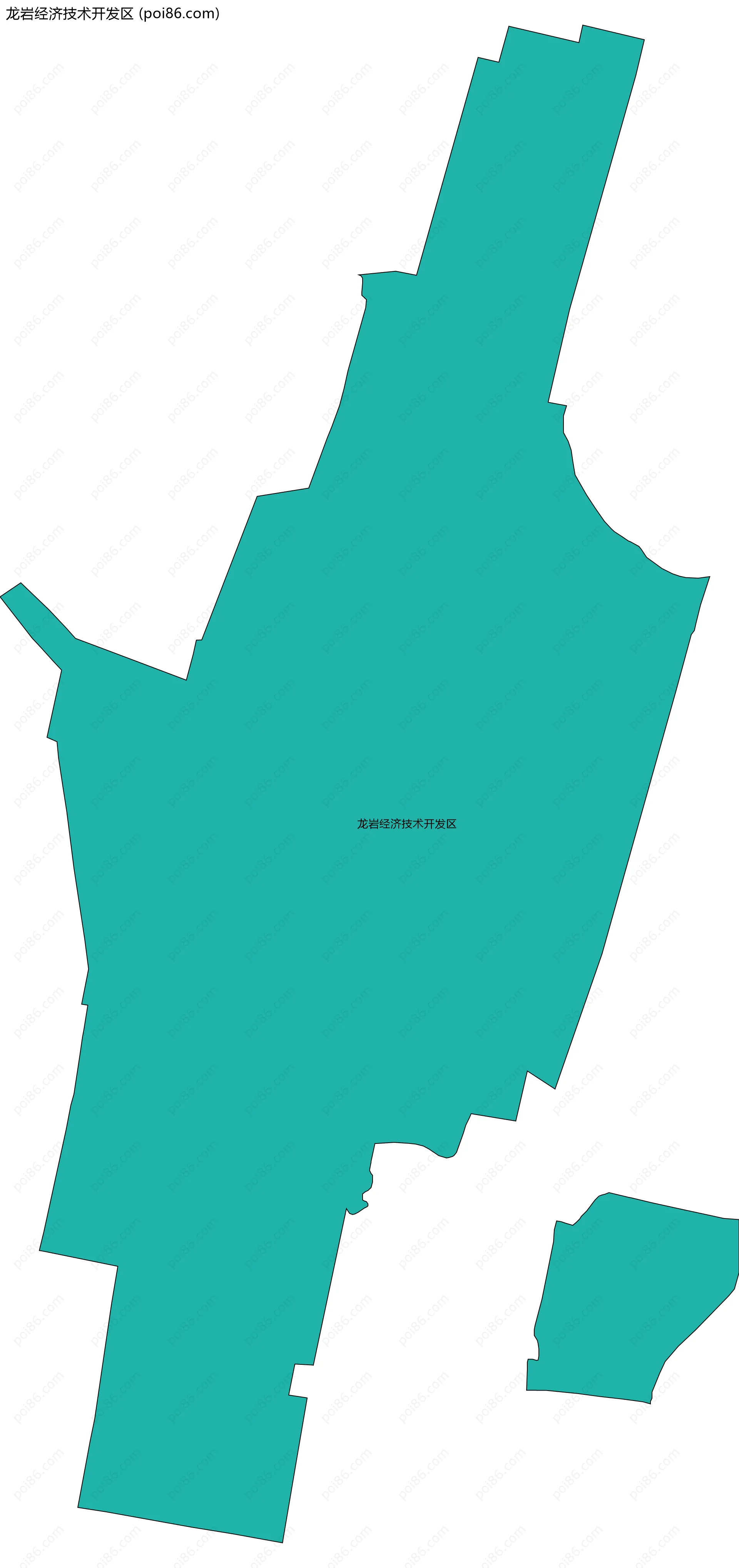 龙岩经济技术开发区边界地图