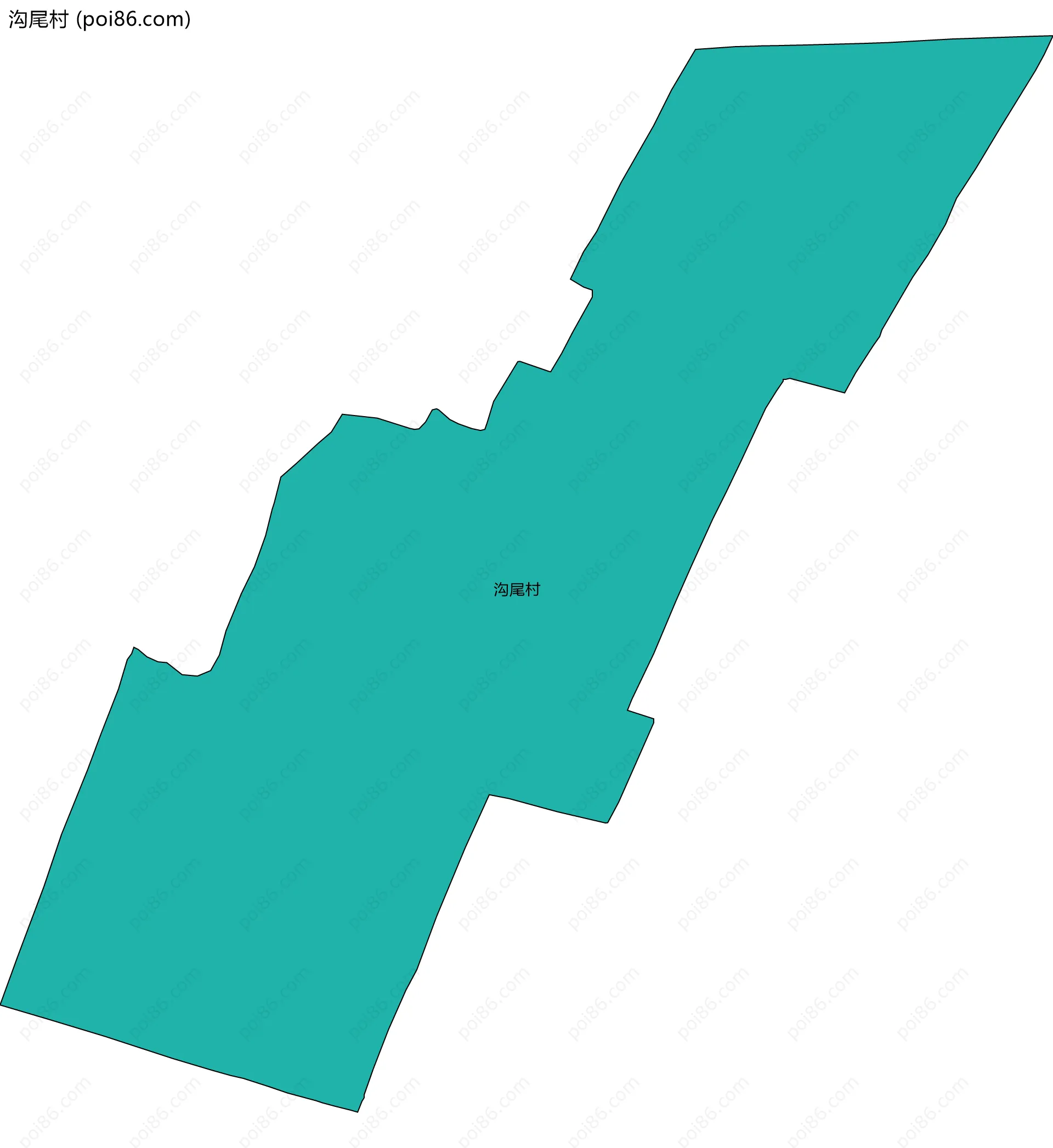 沟尾村边界地图