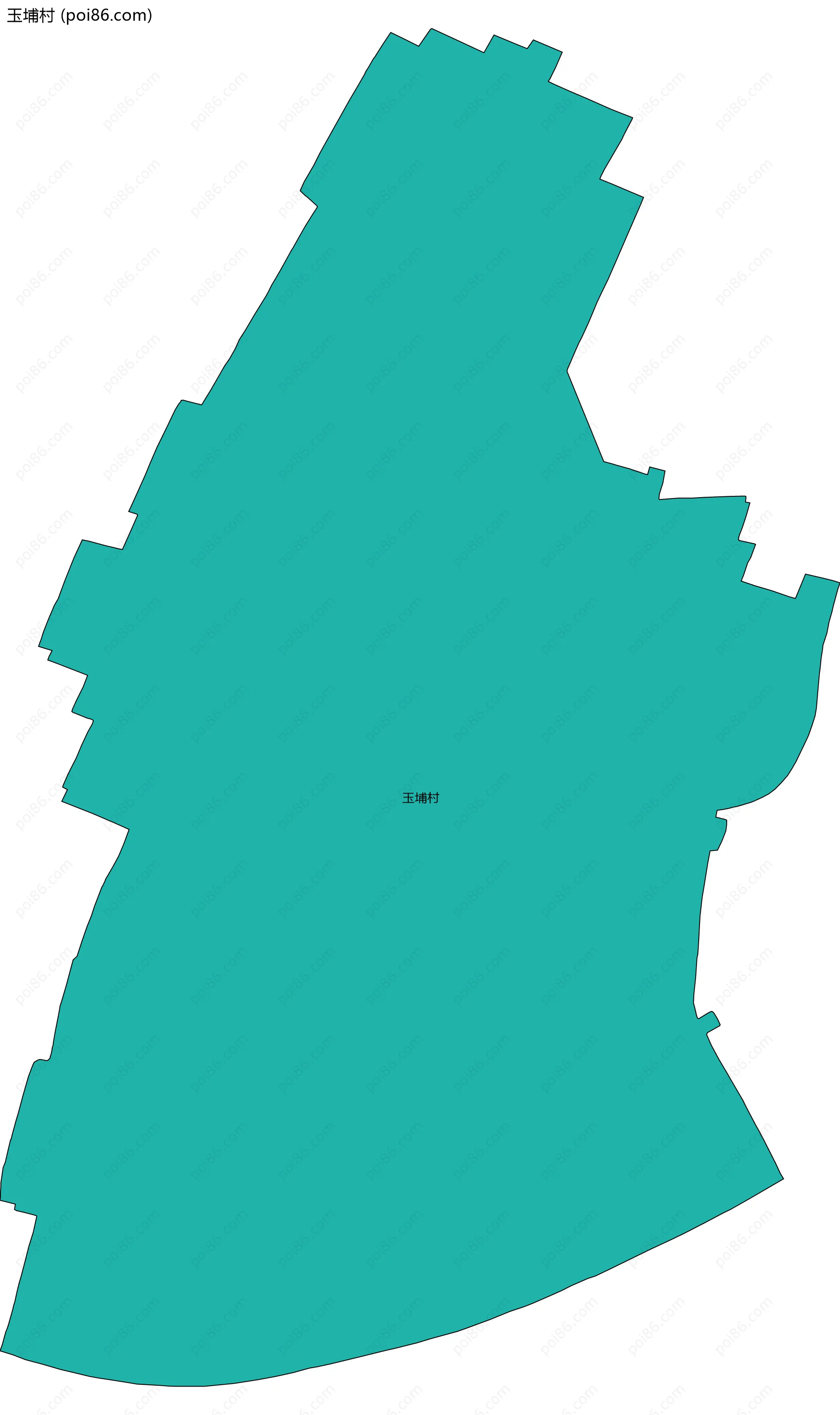 玉埔村边界地图