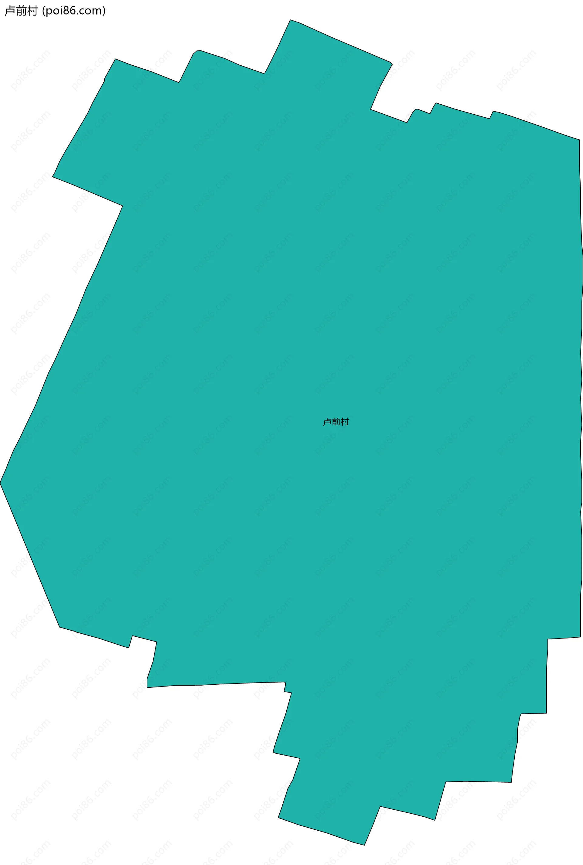 卢前村边界地图