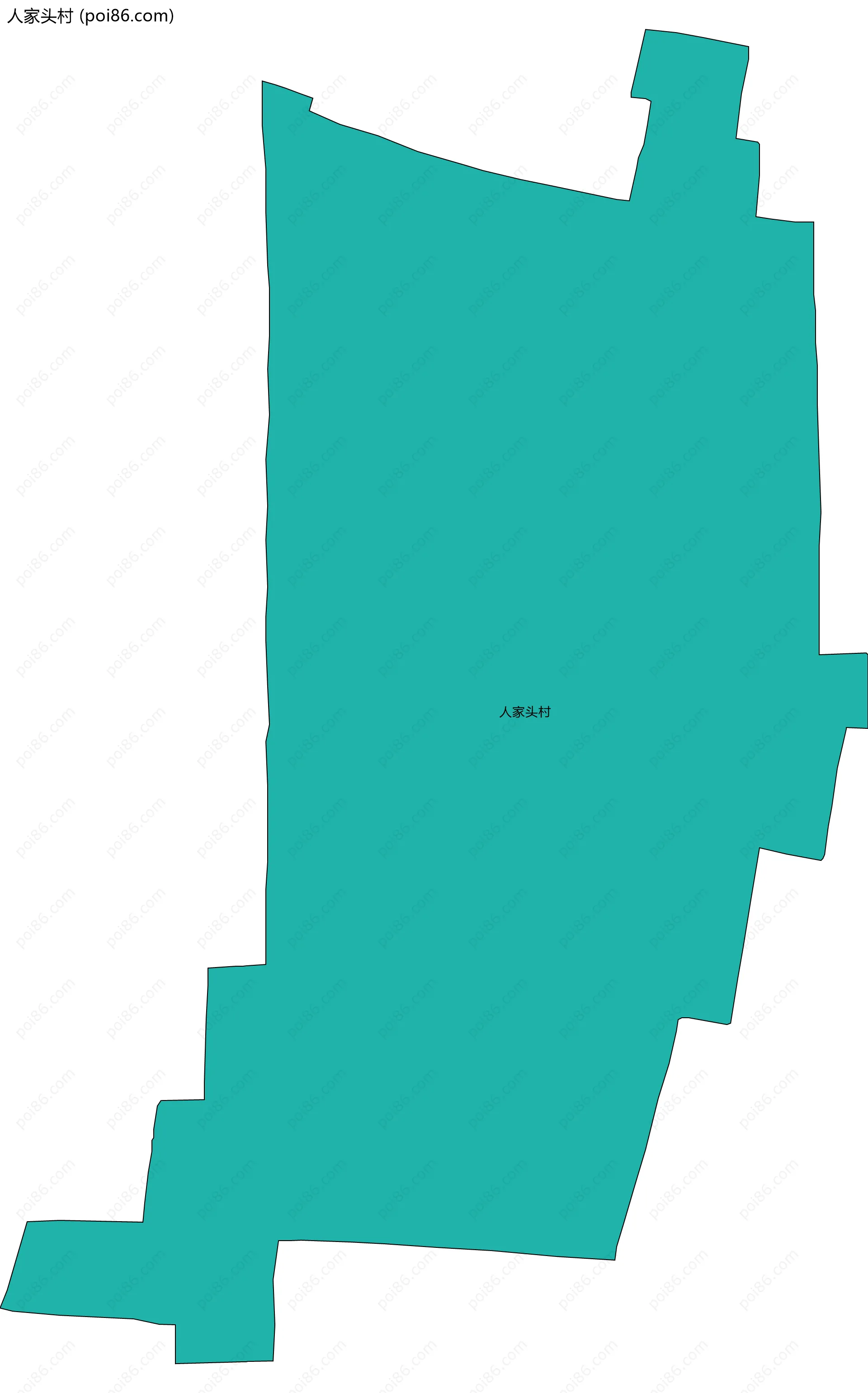 人家头村边界地图
