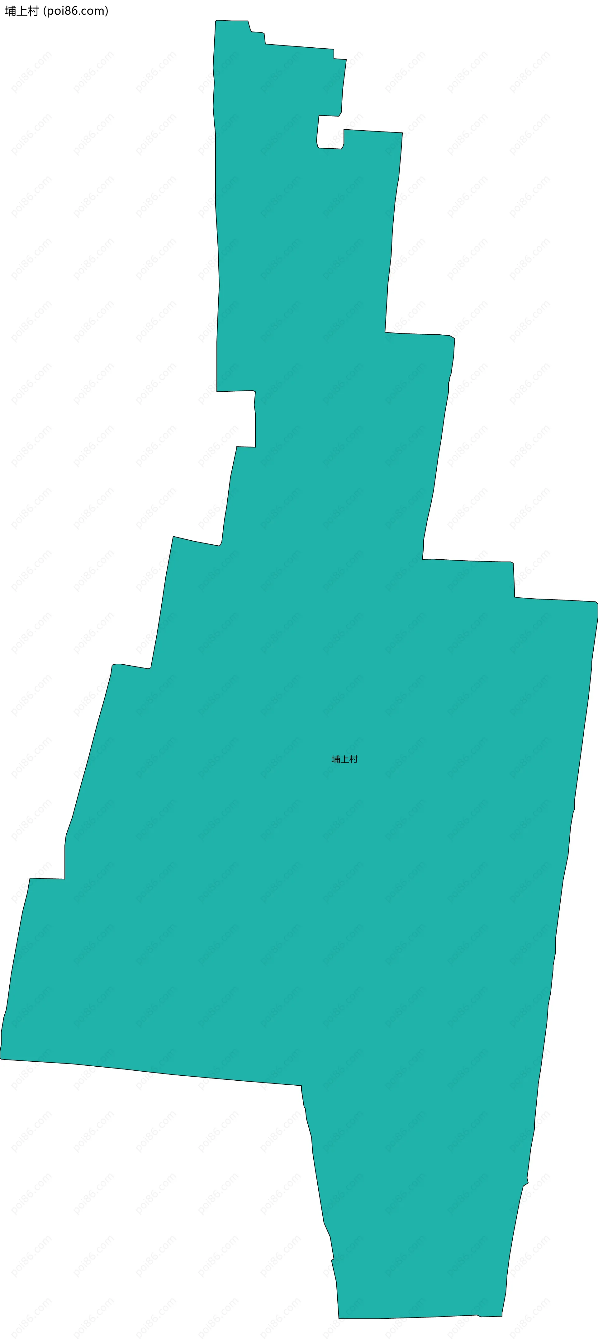 埔上村边界地图