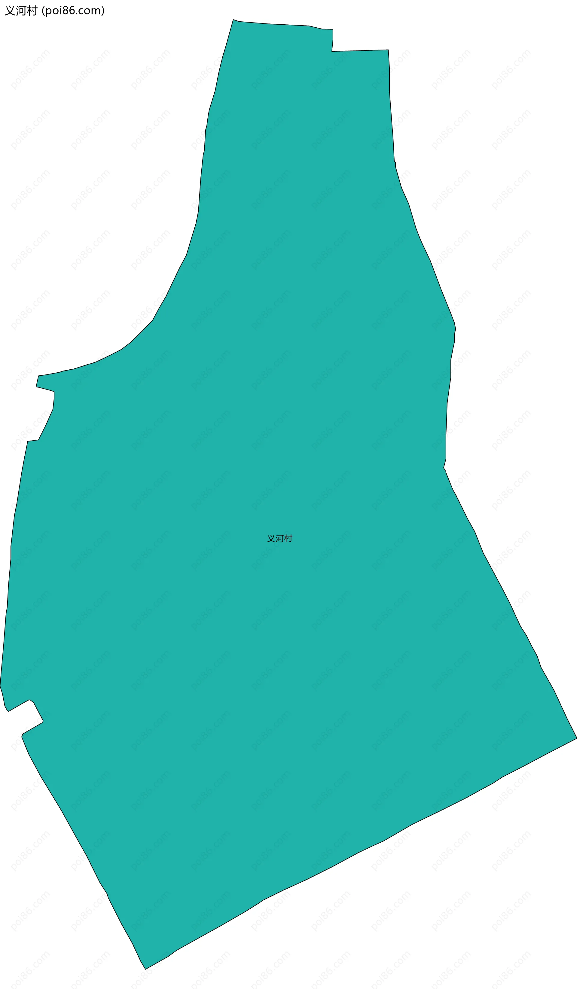 义河村边界地图